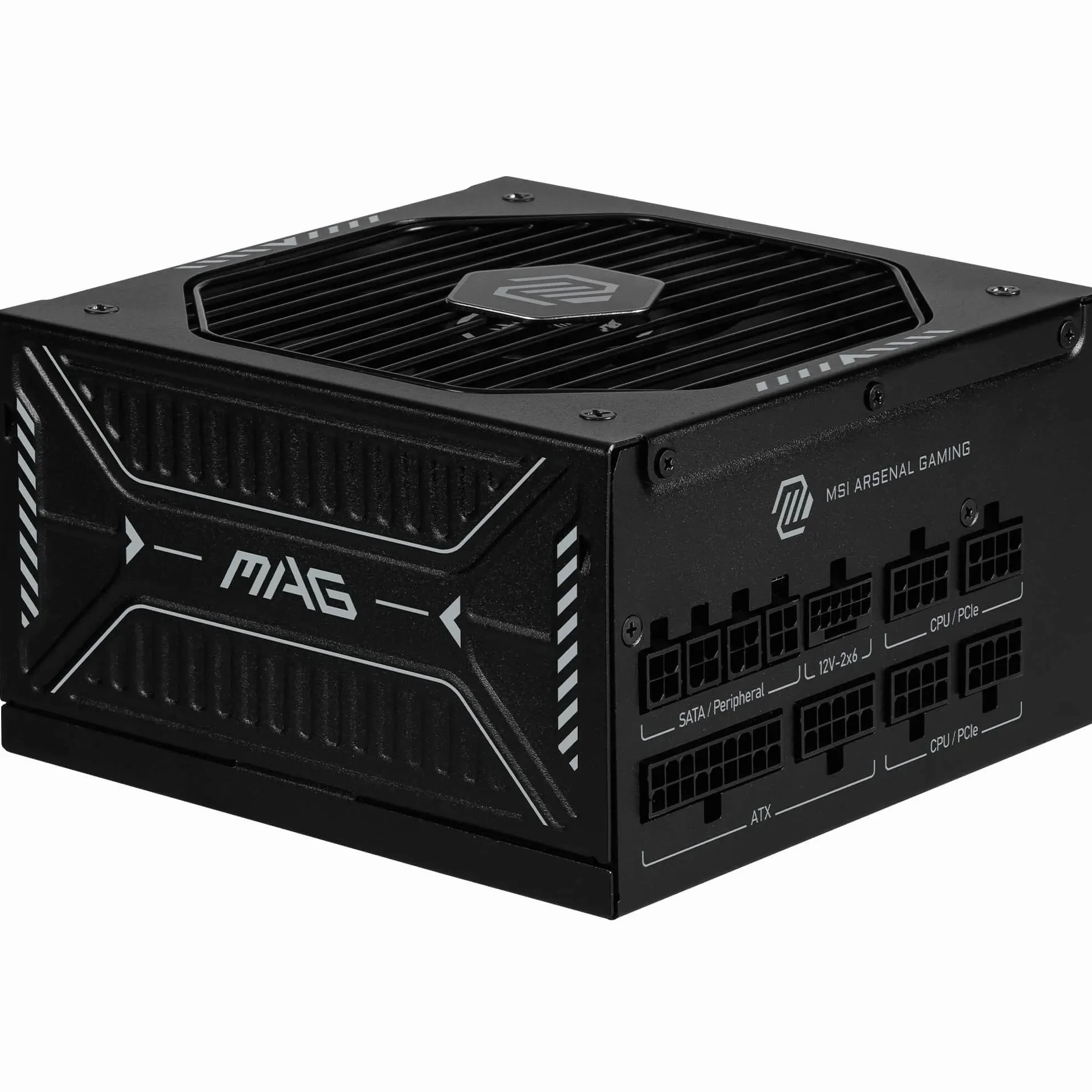 MSI mag A850GLS PCIE5, Fuente de alimentación, 850W, 80 Plus Gold, ATX 3.1, Compatible con GPU PCIe 5.1, 12V-2x6 nativos, Conector 12V-2x6 de Dos Colores, Fuente de alimentación ATX