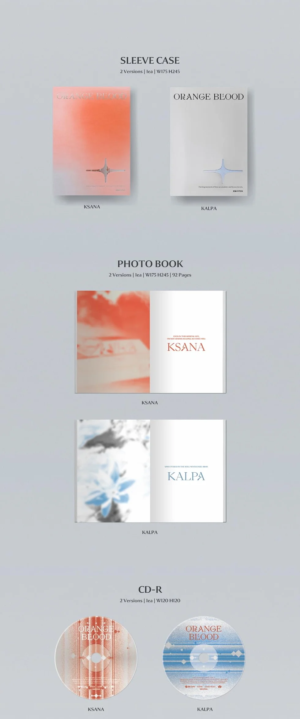ENHYPEN ORANGE BLOOD 5th Mini Album KALPA ver.