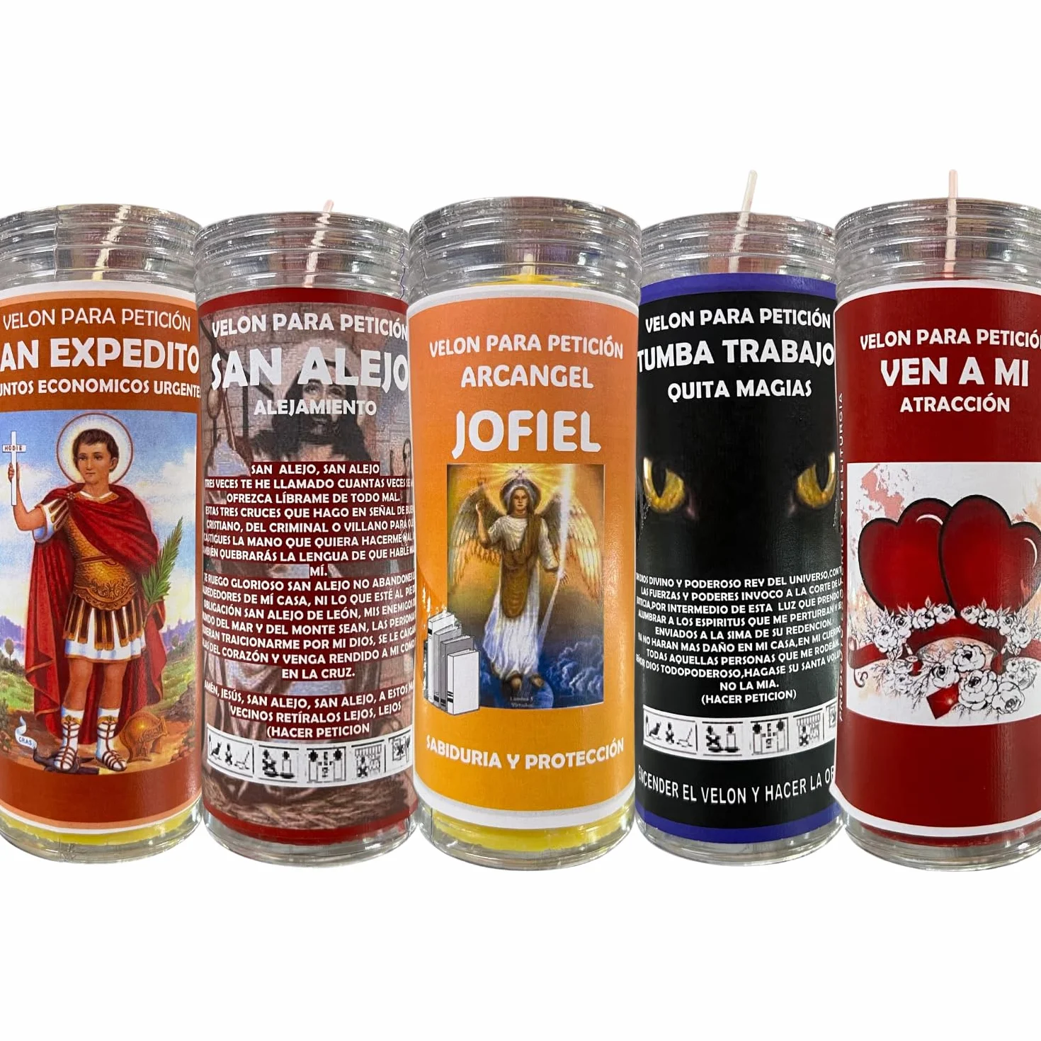 Velón de Amarrado y Claveteado para Petición con Aceite Litúrgico y Oración de 3 Días