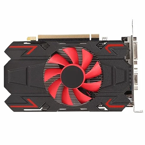 Tarjeta Gráfica para Juegos, HD7670 4GB DDR5 128bit 650MHz 1800MH HDMI DVI VGA PCI Express 2.0 Ranura 16X, Tarjeta Gráfica para Computadora con un Ventilador (HD7670 4GB DDR5)