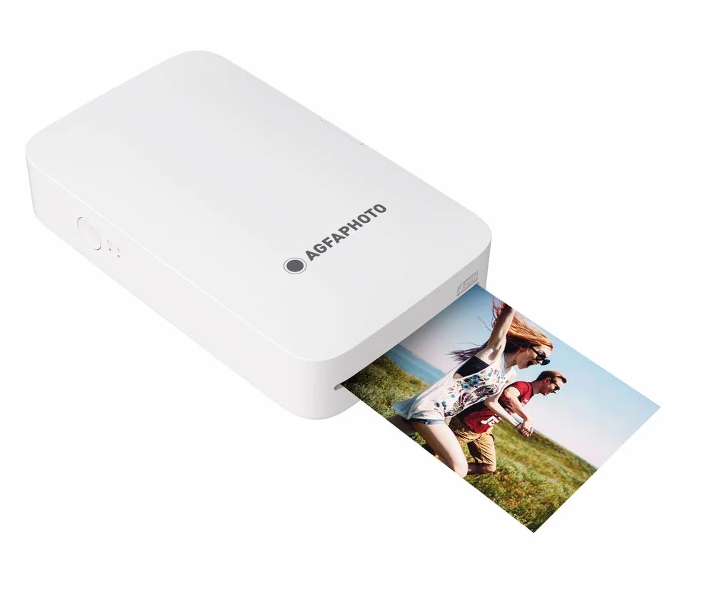 AgfaPhoto Realipix Mini P - Impresora Fotográfica Formato 5,3 x 8,6 cm Vía Bluetooth - Sublimación Térmica 4Pass
