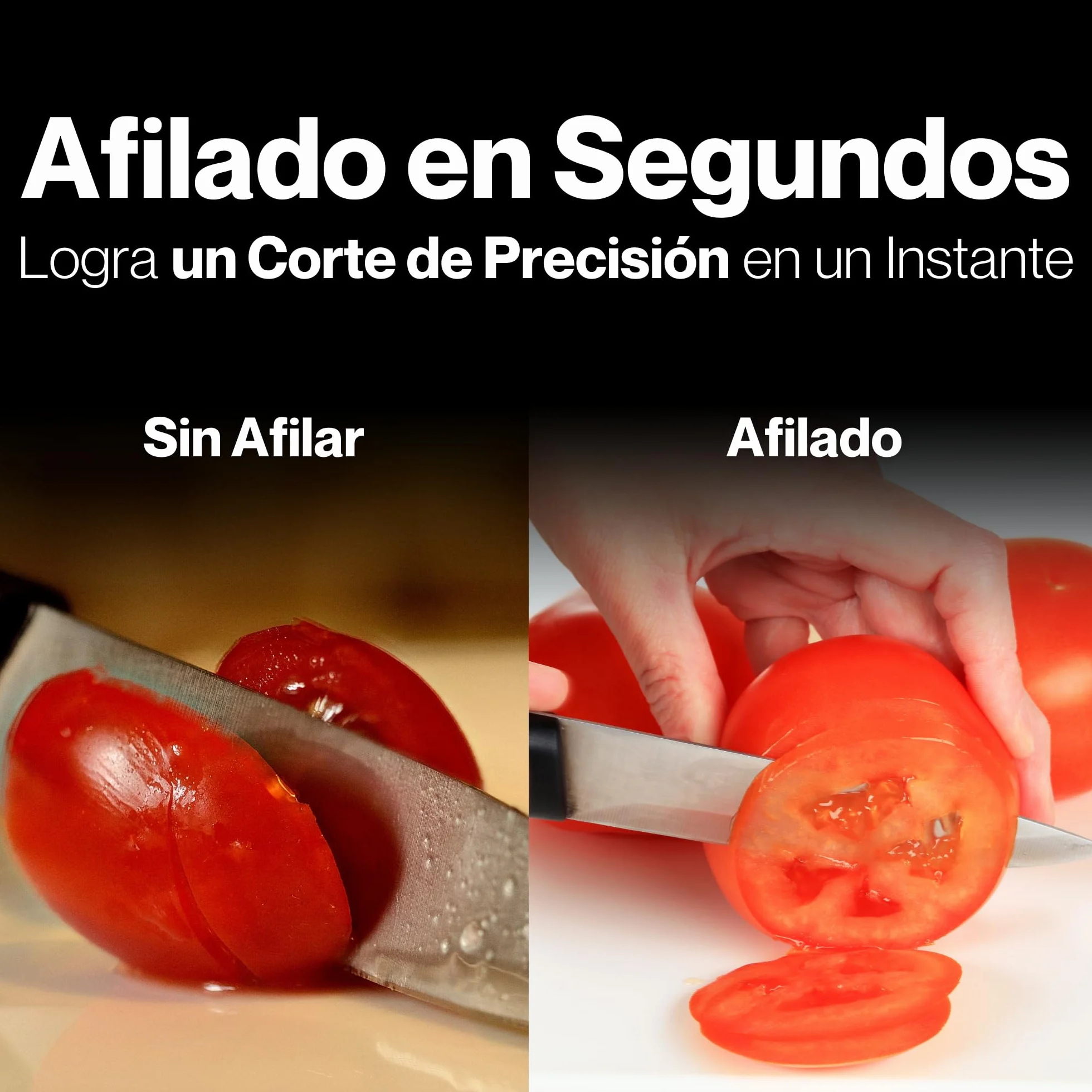 Afilador de cuchillo inteligente Lantana, 3 etapas, manual profesional