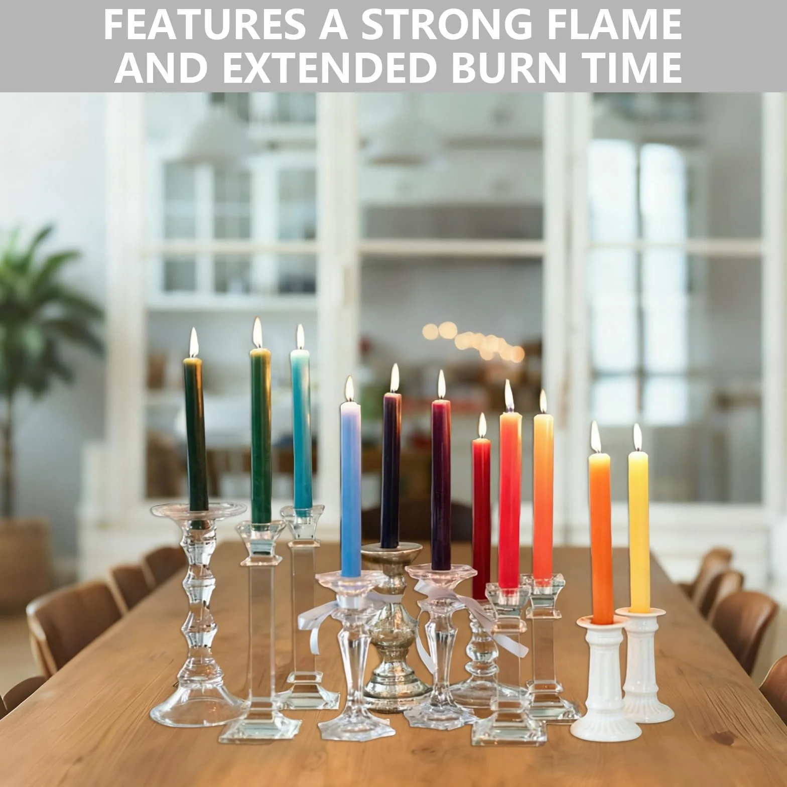 Velas Puntiagudas Cónicas Decorativas 1,2 x 16 cm 36 Piezas para Hogar