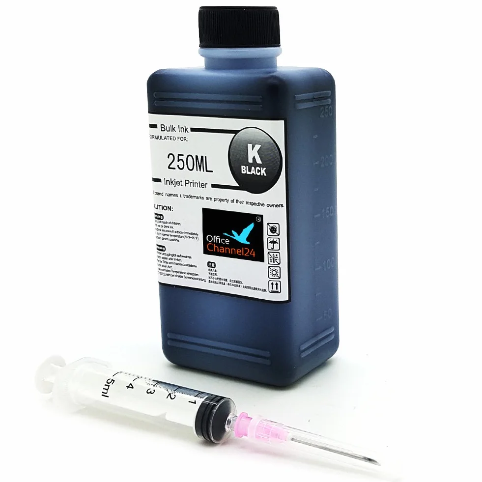 Kit de Recarga de Tinta 550 ml Compatible con Cartuchos HP 301 y 301XL – Incluye Negro, Cian, Magenta y Amarillo – Apto para impresoras HP DeskJet, Envy y OfficeJet indicadas