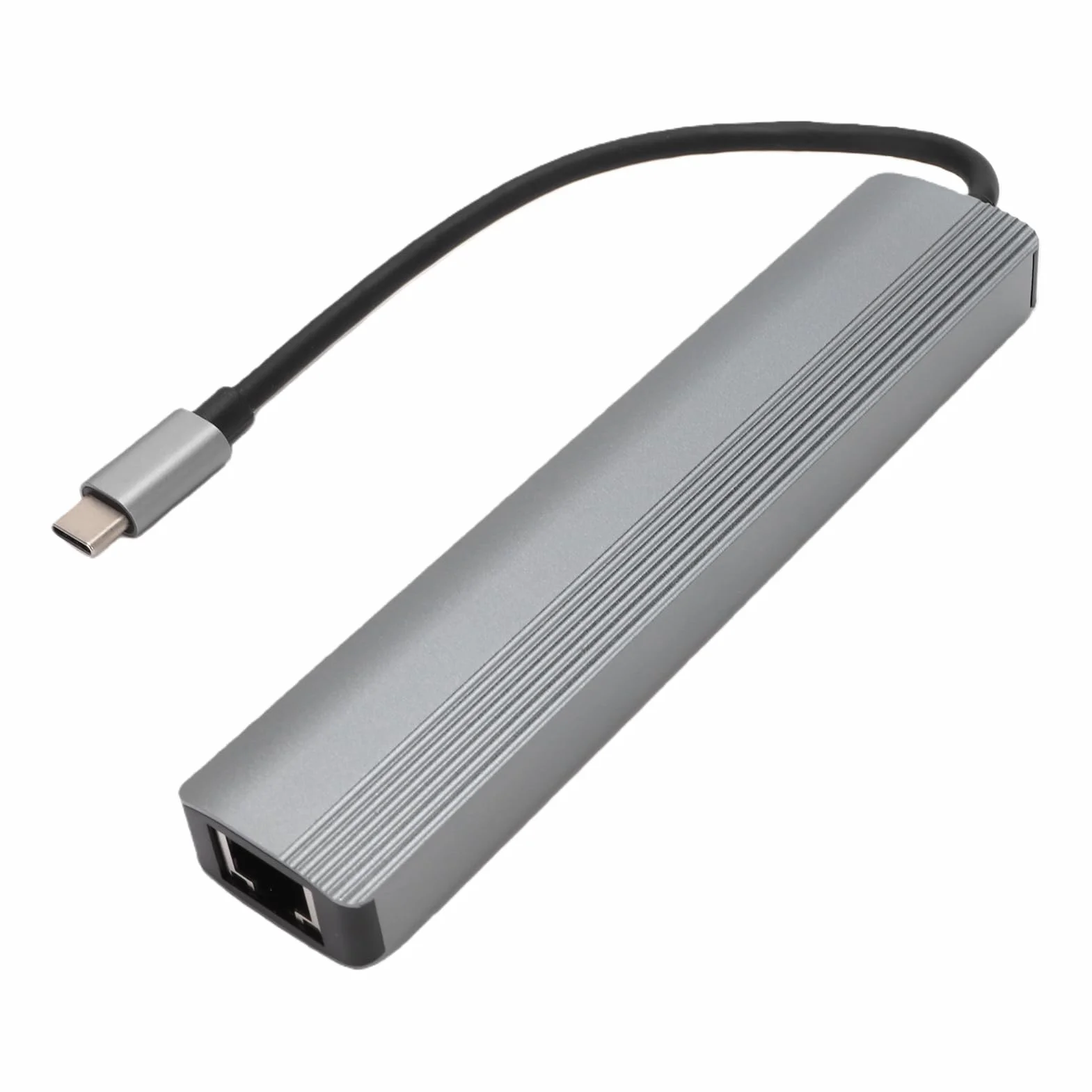 Adaptador Multipuerto Ethernet Preciso con Conexiones Versátiles 6 en 1 para Carga Rápida e Interfaz Multimedia de Alta Definición 4K, Ideal para Streaming y Juegos, Material de Aleación de
