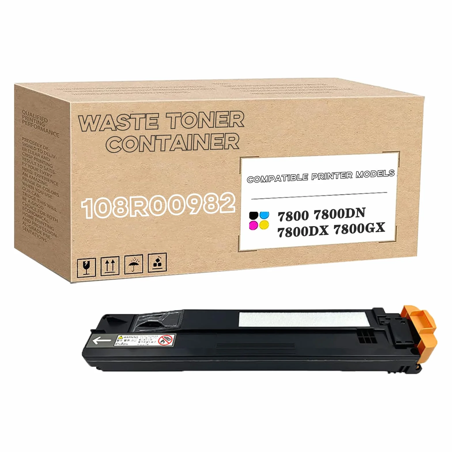 108R00982 108R982 Contenedor De Tóner Residual Compatible para Xerox Phaser 7800 7800DN 7800DX 7800GX, Alto Rendimiento De 20 000 Páginas 1Pack