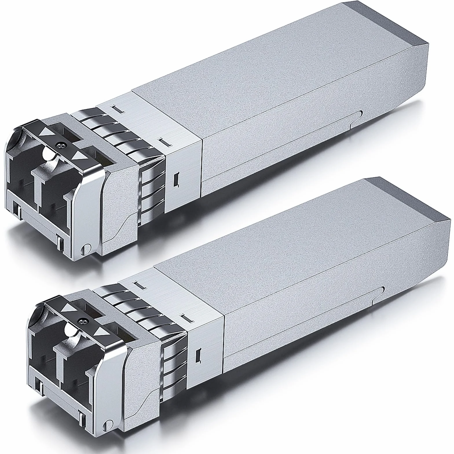 10Gtek 2-Piezas 10G SFP+ SR Multimodo Transceiver, 10GBase-SR LC Módulo Compatible para Cisco SFP-10G-SR, Meraki, Mikrotik S+85DLC03D, Ubiquiti UniFi, Netgear, Zyxel, D-Link, TP-Link, Open Switch