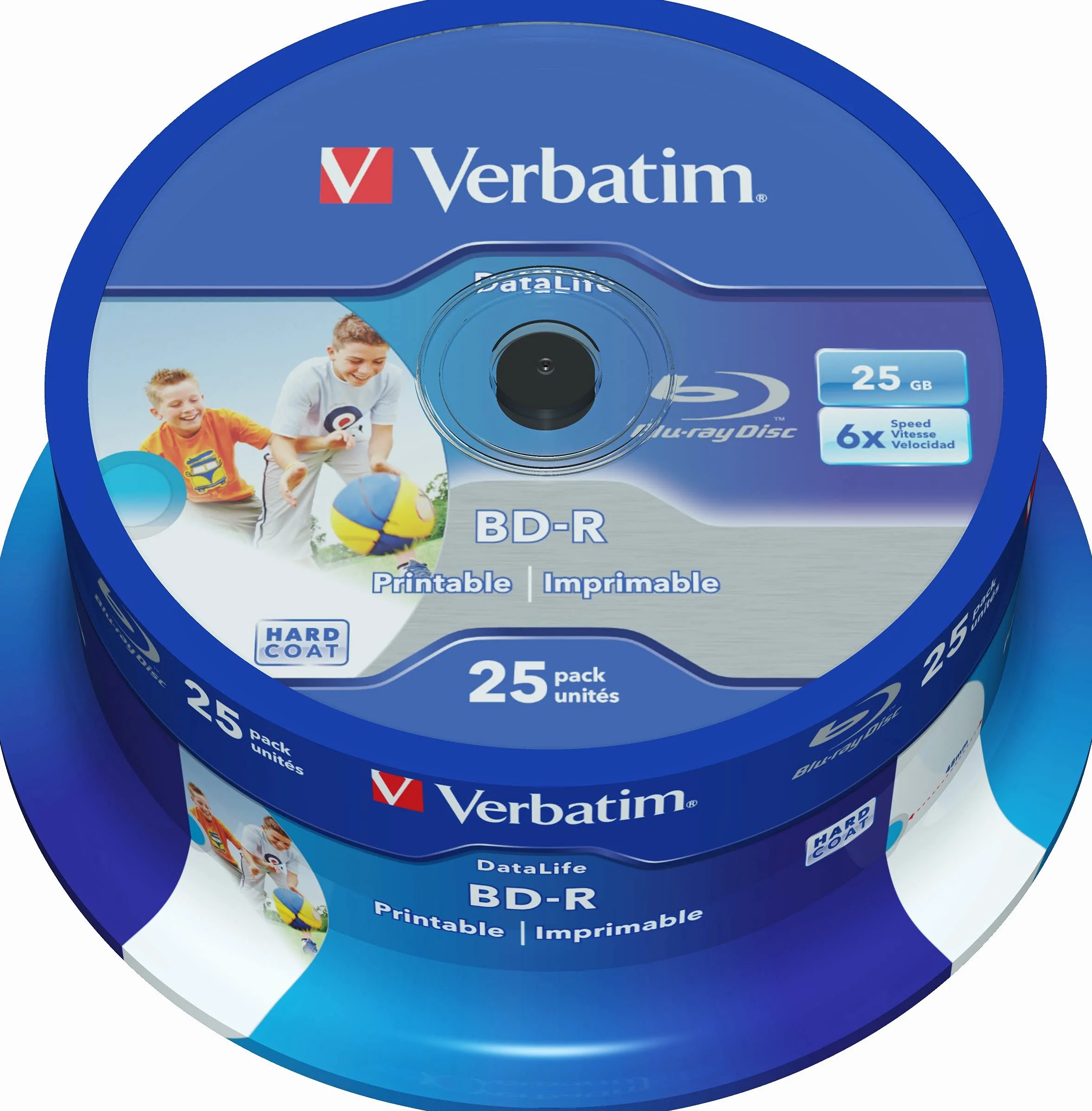 Verbatim DataLife BD -R Printable - Impimable. 25GB (Pack de 25)