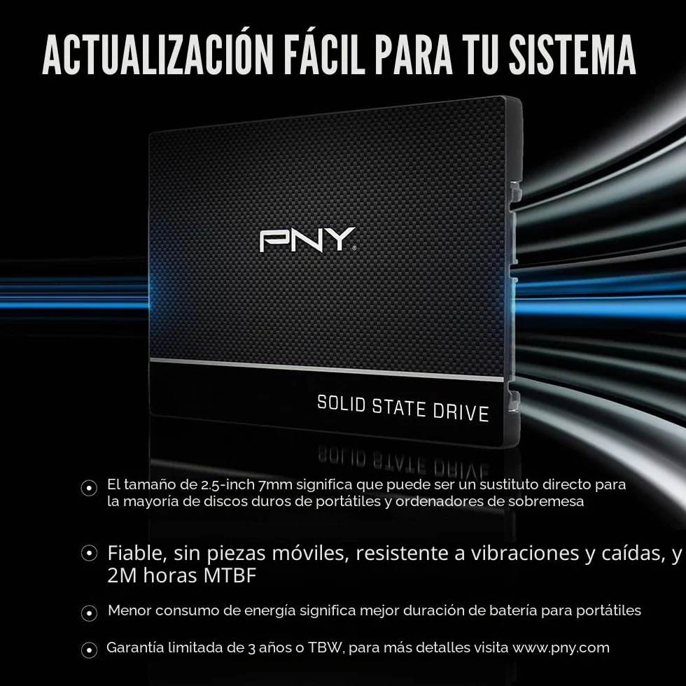 PNY CS900 SSD Interno 1TB Serie 2.5 SATA III