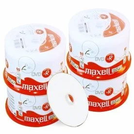 Maxell DVD-R 4.7 GB/120 Min, 16x, fullprintable, 200 Piezas en Caja