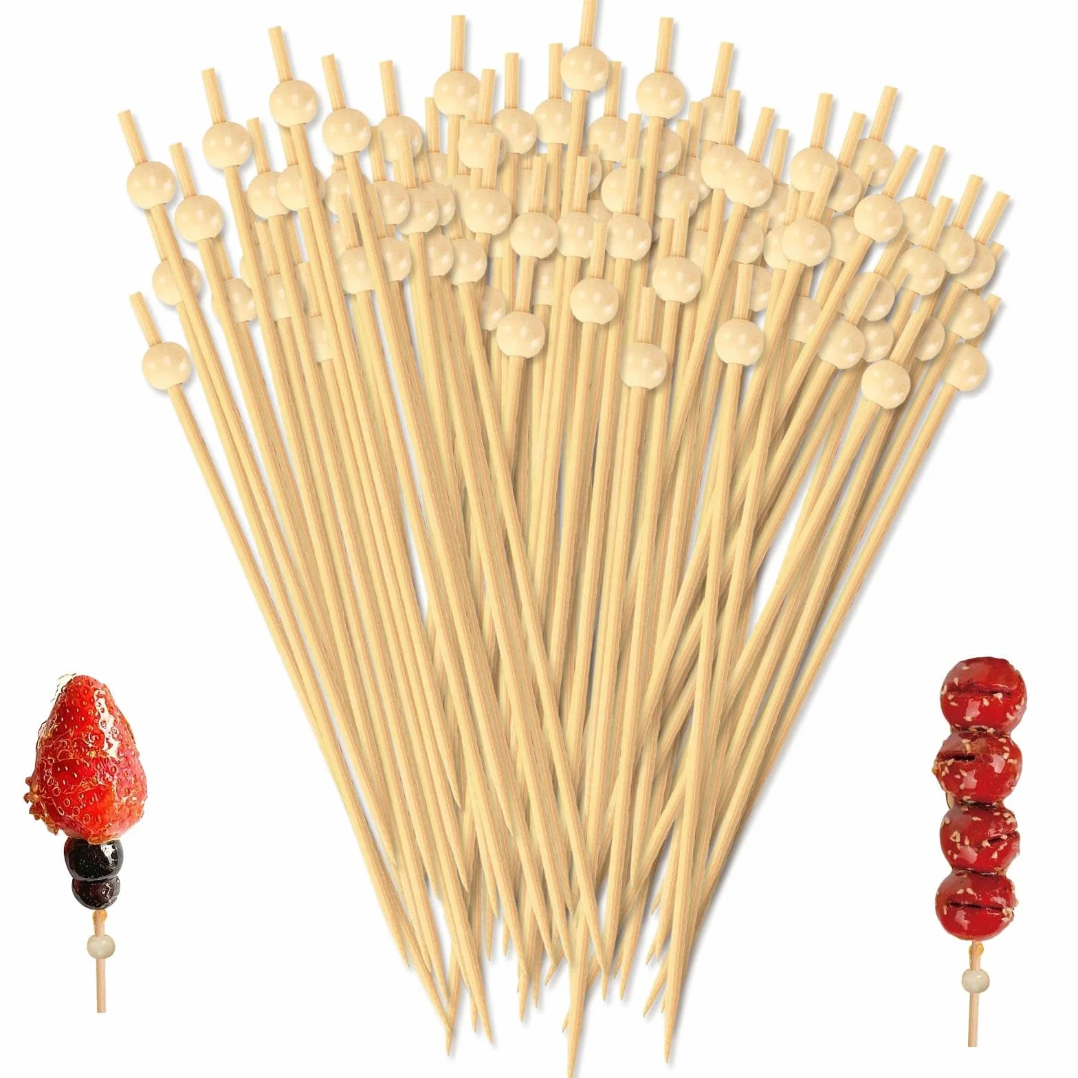 Palillos Cóctel Bambú 12 cm 400 Piezas Fingerfood