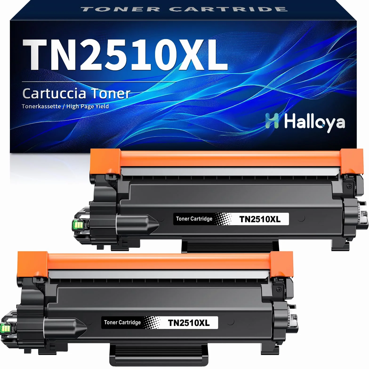 TN2510XL TN-2510XL MFC-L2835DW Tóner Compatible con Brother TN 2510XL TN2510 para HL-L2400DW HL-L2400DWE MFC-L2800DW DCP-L2620DW MFC-L2860DWE DCP-L2627DW con Chip (2 Negro) | Compatible con HL-L2400DW HL-L2400DWE MFC-L2800DW DCP-L2620DW MFC-L2860DWE DCP-L