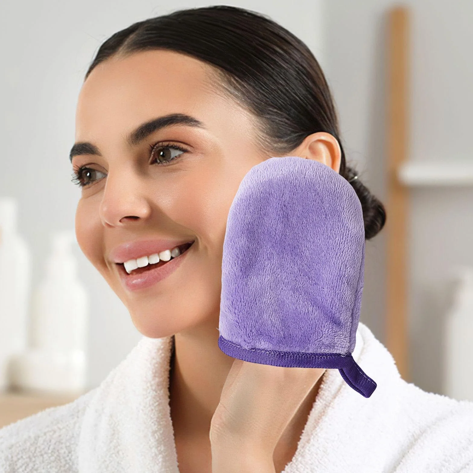 Guantes De Maquillaje, Herramientas De Maquillaje Portátil, Suministros De Limpieza Facial