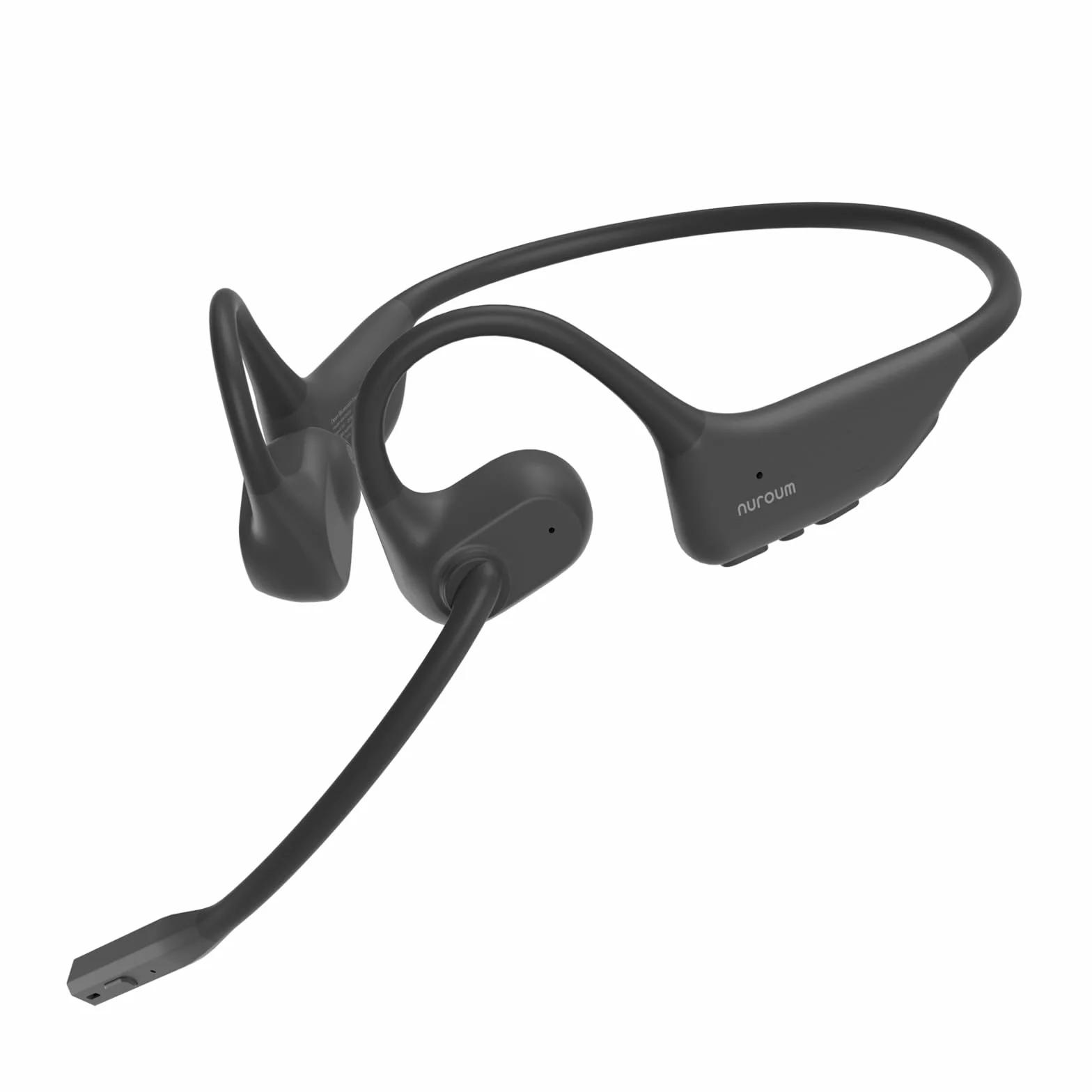 Nuroum OW20B Auriculares Inalámbricos con Micrófono Boom, Bluetooth 5.3/Función de Silencio/Conexión Multipunto para PC/Portátil/Teléfono, 15 Horas de Comodidad para Conducir/Trabajo/Llamadas/Entrenar