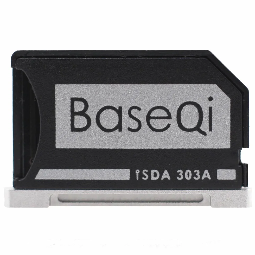 Baseqi aluminio adaptador de tarjeta microSD for Macbook Pro Retina 13"