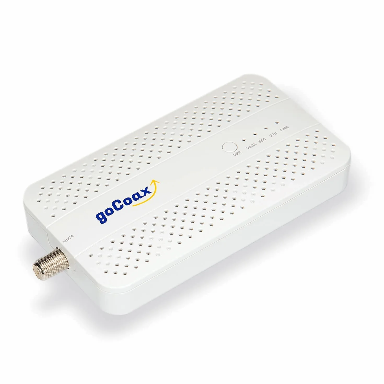 goCoax Adaptador Moca 2.5, MA2500D Ethernet sobre Cable Coaxial con Puerto 2.5GbE | Ideal para Gaming, Streaming 4K/8K & Backhaul Wi-Fi Mesh | Reemplaza Cables LAN Largos | Requiere 2+ Adaptadores