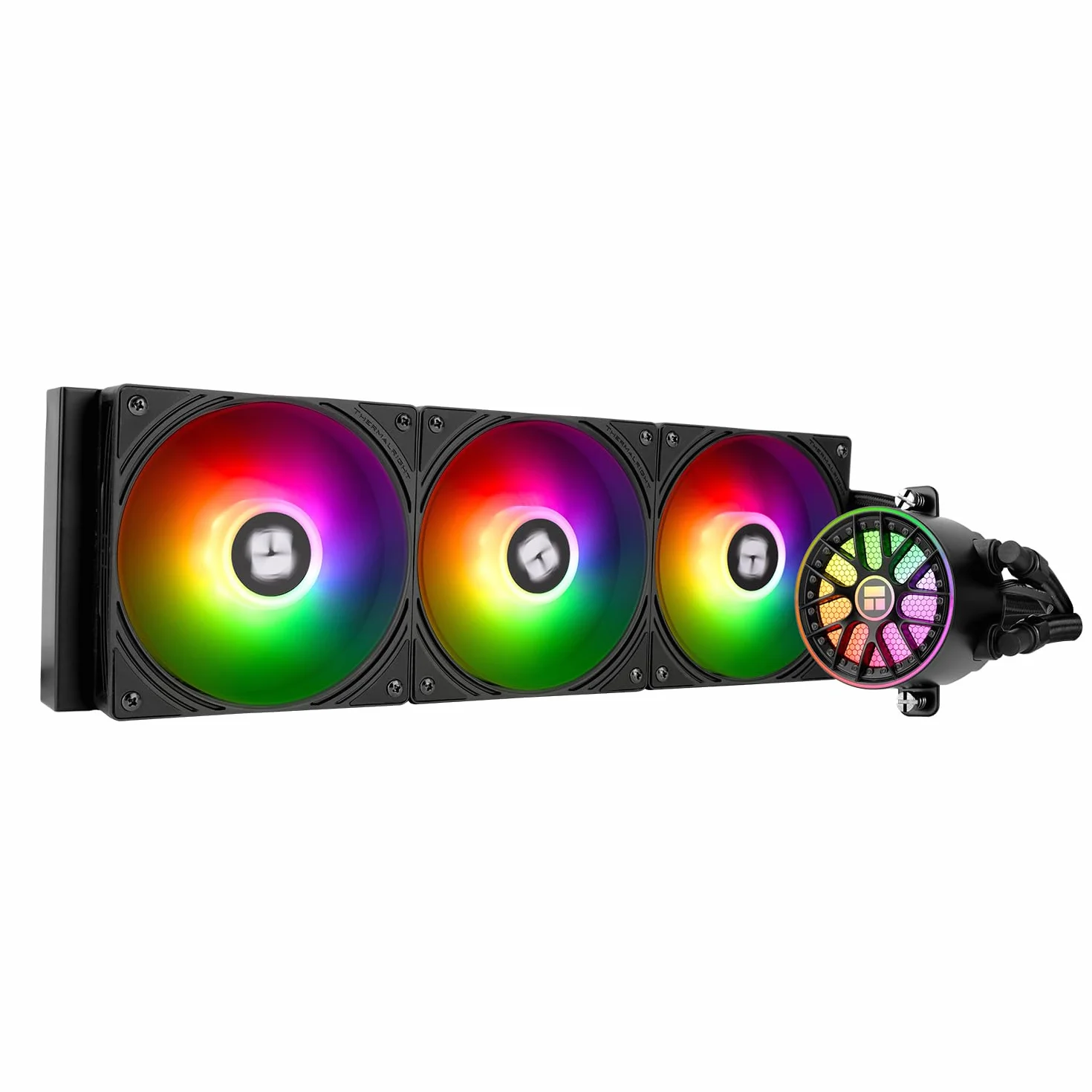 Thermalright Aqua Elite 360 V6 ARGB Black CPU - Refrigerador de líquido (360 filas de refrigeración, 3 x 120 mm, AM4/AM5, Intel LGA115X/1200/2011/1700/1851, AIO CPU)