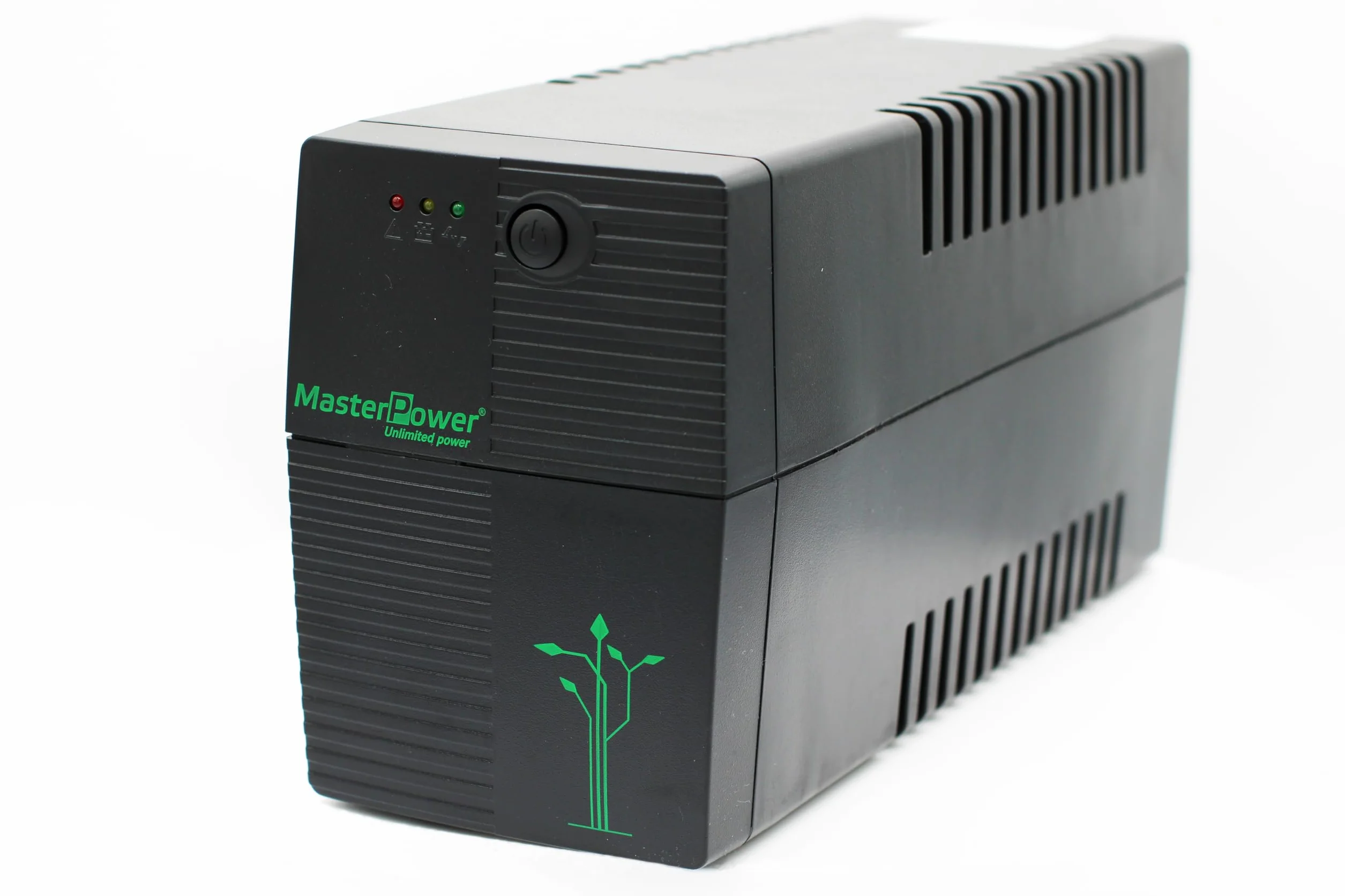 Master Power, Sistema de Alimentación Ininterrumpida SAI, UPS 650 VA, Tensión Constante de Salida 360W, 2 Enchufes Schuko