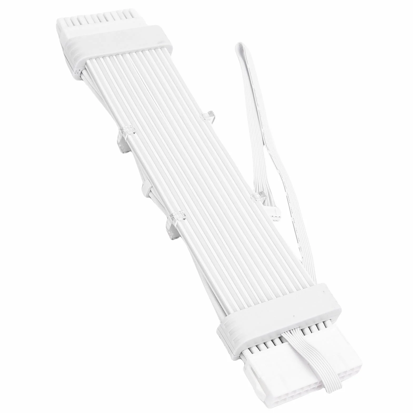 Cocoarm Cable de Fuente de Alimentación para PC ARGB Cable de Extensión de PSU de Cuerda Tejida de Silicona 24 Pines 8 Pines 120 LED Efecto Meteorito 9,6 W 16,8 M Colores para Constructores de