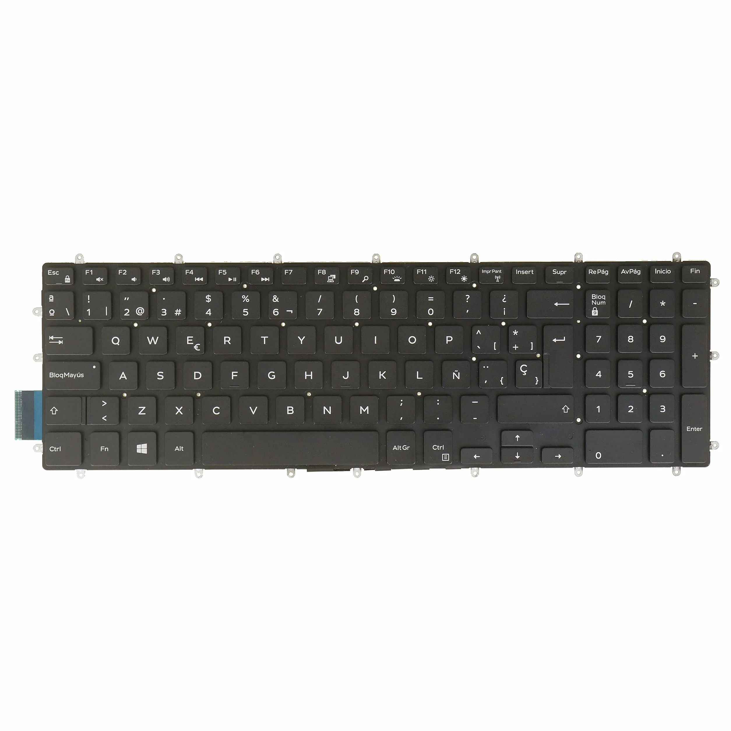 SP - Teclado para portátil Dell Latitude 3500 3590 0FYR04 PK131Q01B21 V154925AK1, retroiluminado