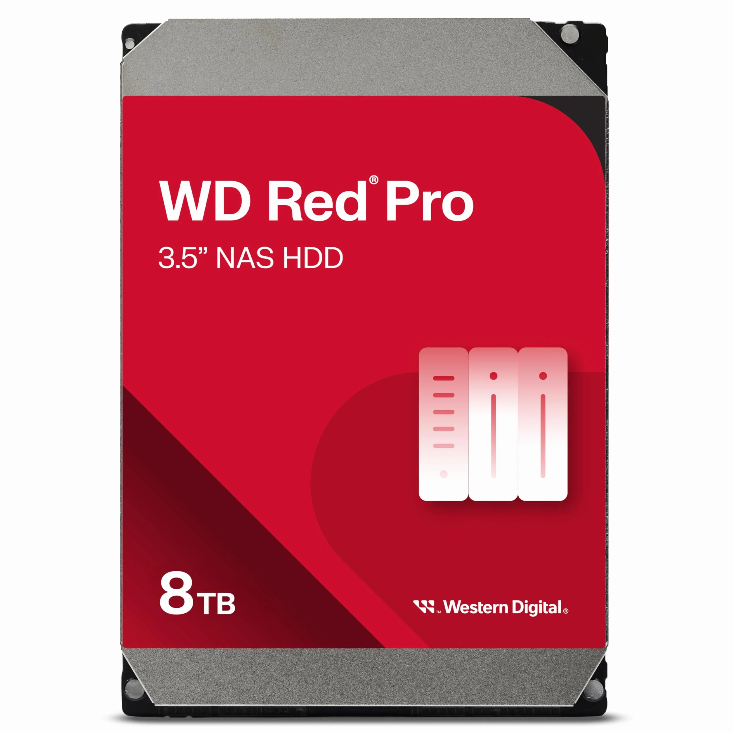 WD Red Pro 8TB NAS Disco Duro Interno 3,5" – 7200 RPM, SATA 6Gb/s, CMR, 512MB Caché