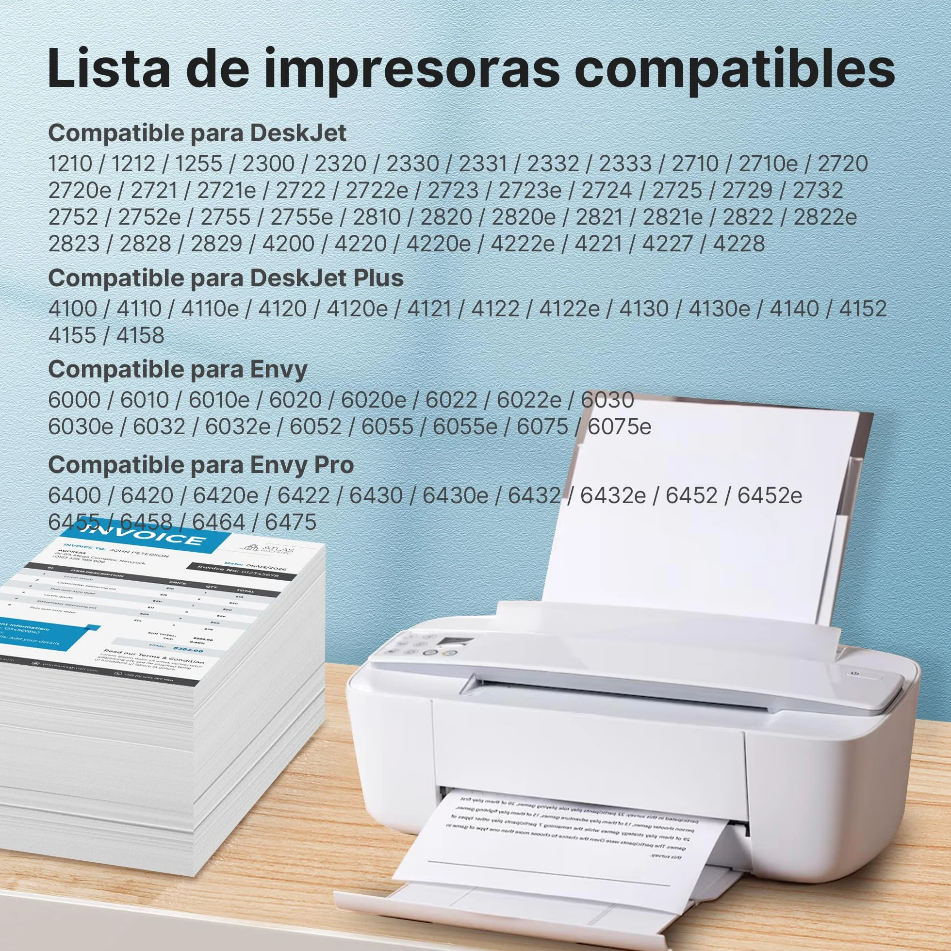 305XL Compatible con Tinta HP 305 XL Negro y Color para HP DeskJet 2820e 2821e 2822e 2720 2721 2722 2723 2710 4220e 4222e 4120e 4122e 2320 Envy 6020 6022e 6030e 6430e 6432e (Negro y Color)
