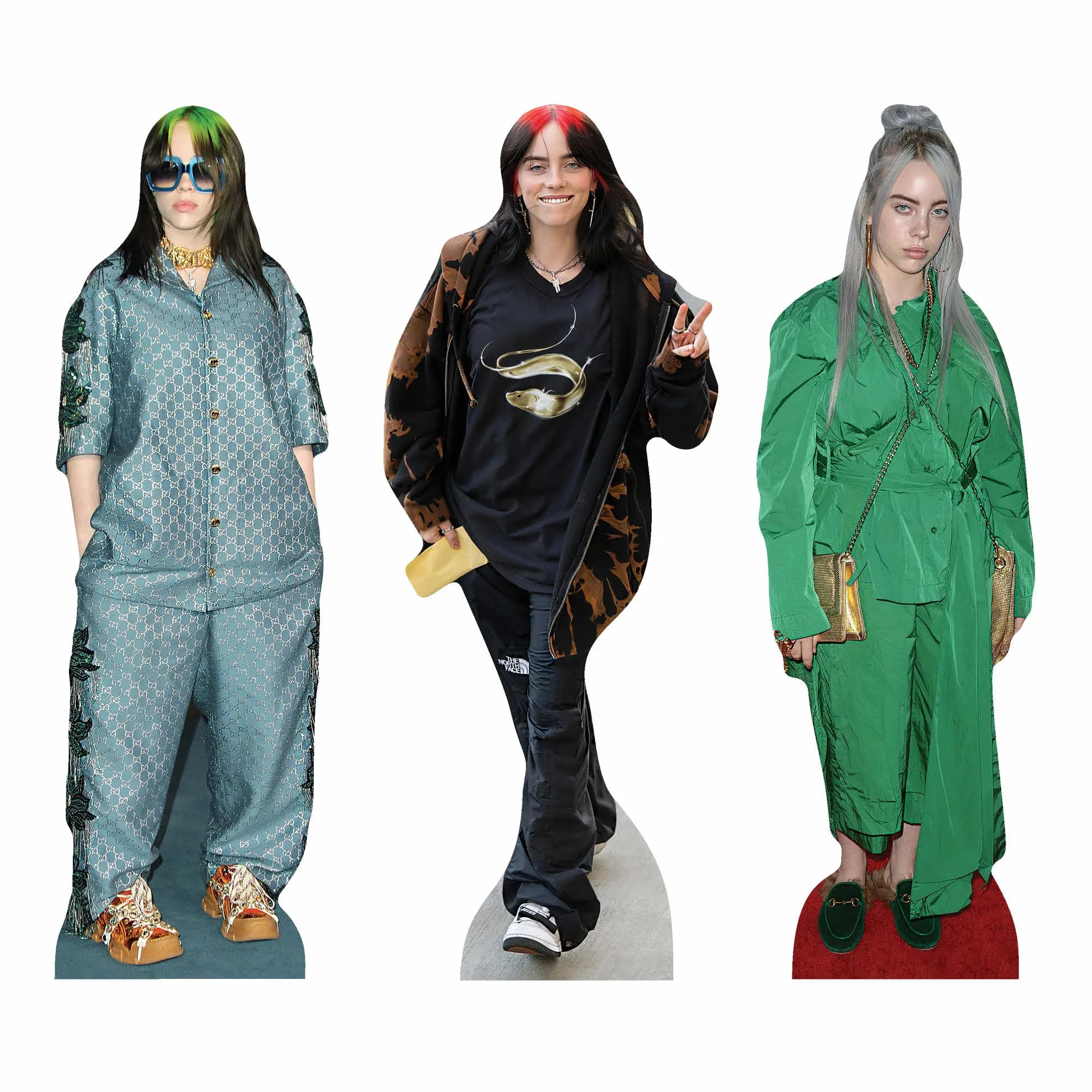 Star Cutouts Billie Eilish Estantería de cartón 31 cm