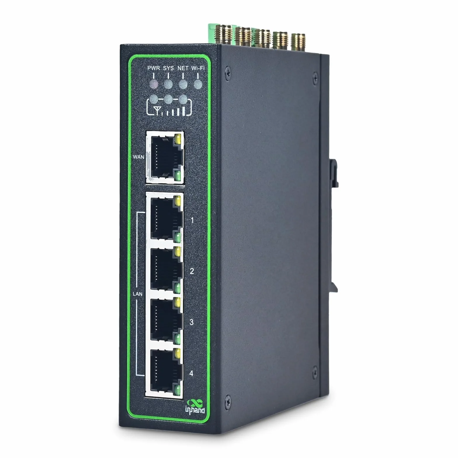 InHand Networks IR315 Router 4G LTE Industrial, Wi-FI, 5 puertos Ethernet, Dual SIM, RS232/RS485 & GNSS, Modbus, VPN, Rail DIN, Solución profesional para automatización y telemetría