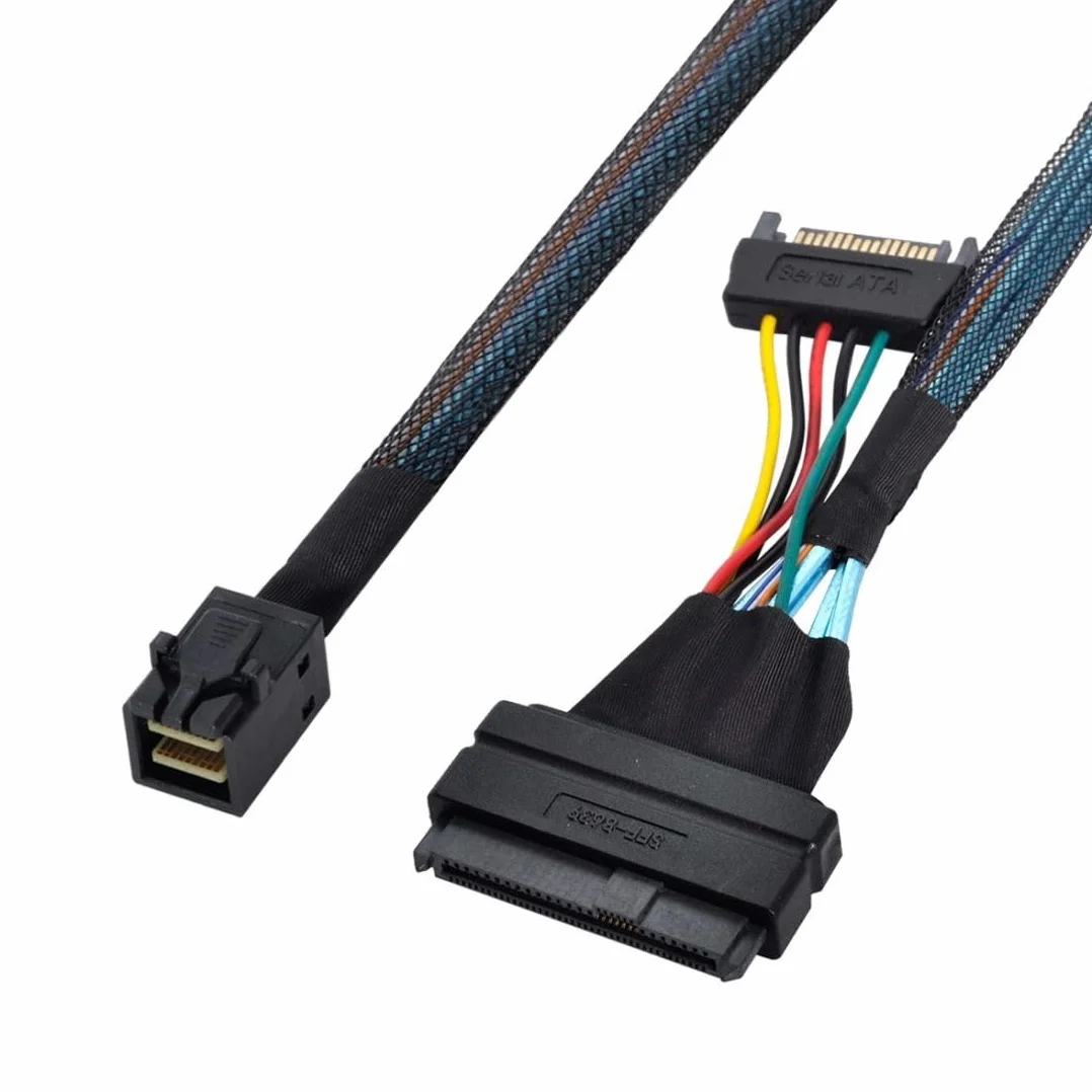 CY U.2 U2 SFF-8639 NVMe PCIe SSD Cable para Placa Base Intel SSD 750 P3600 P3700 M.2 SFF-8643 Mini SAS HD
