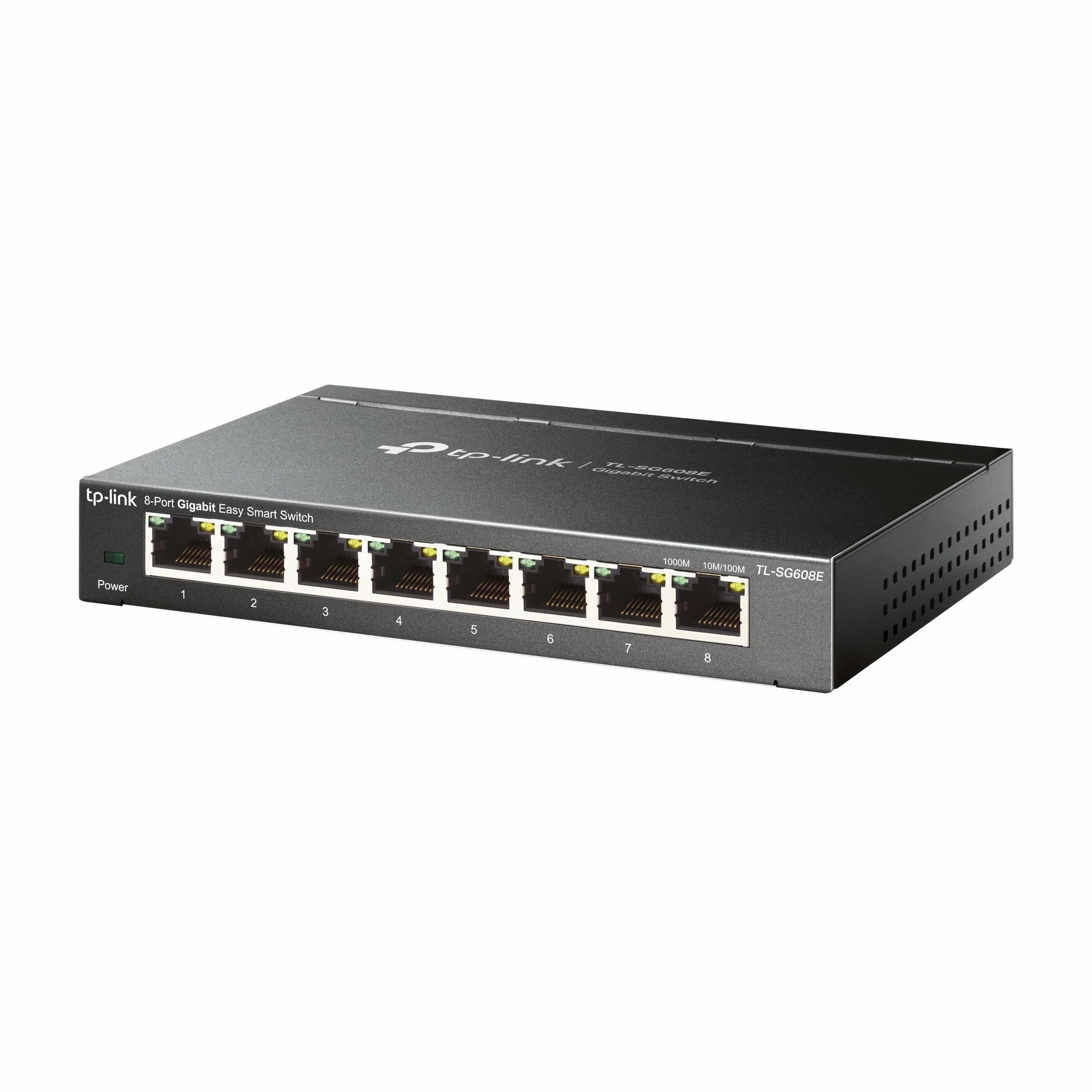 TP-Link TL-SG608E - Conmutador Ethernet Gigabit Gigabit (8 Puertos, Gigabit Hub RJ45, Switch Manageable, Ideal para Compartir Conexiones y Redes para pequeñas Empresas y oficinas domésticas