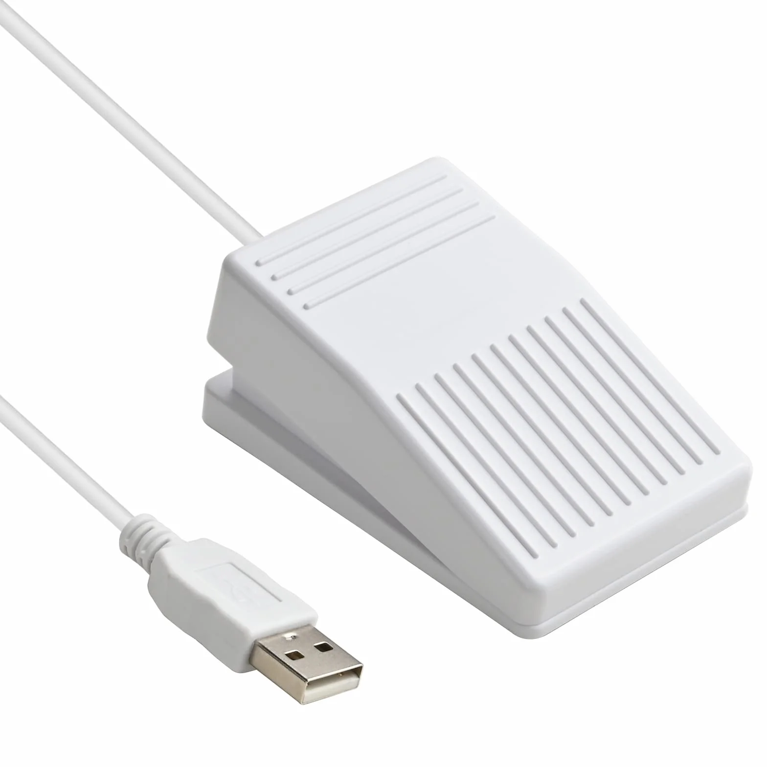 iKKEGOL [Actualizado] Interruptor de pedal USB 2023, óptico, silencioso, sin sensación táctil, sonido de pulsación rápida, programable, pedal para juegos de PC, control único, teclado de mouse para