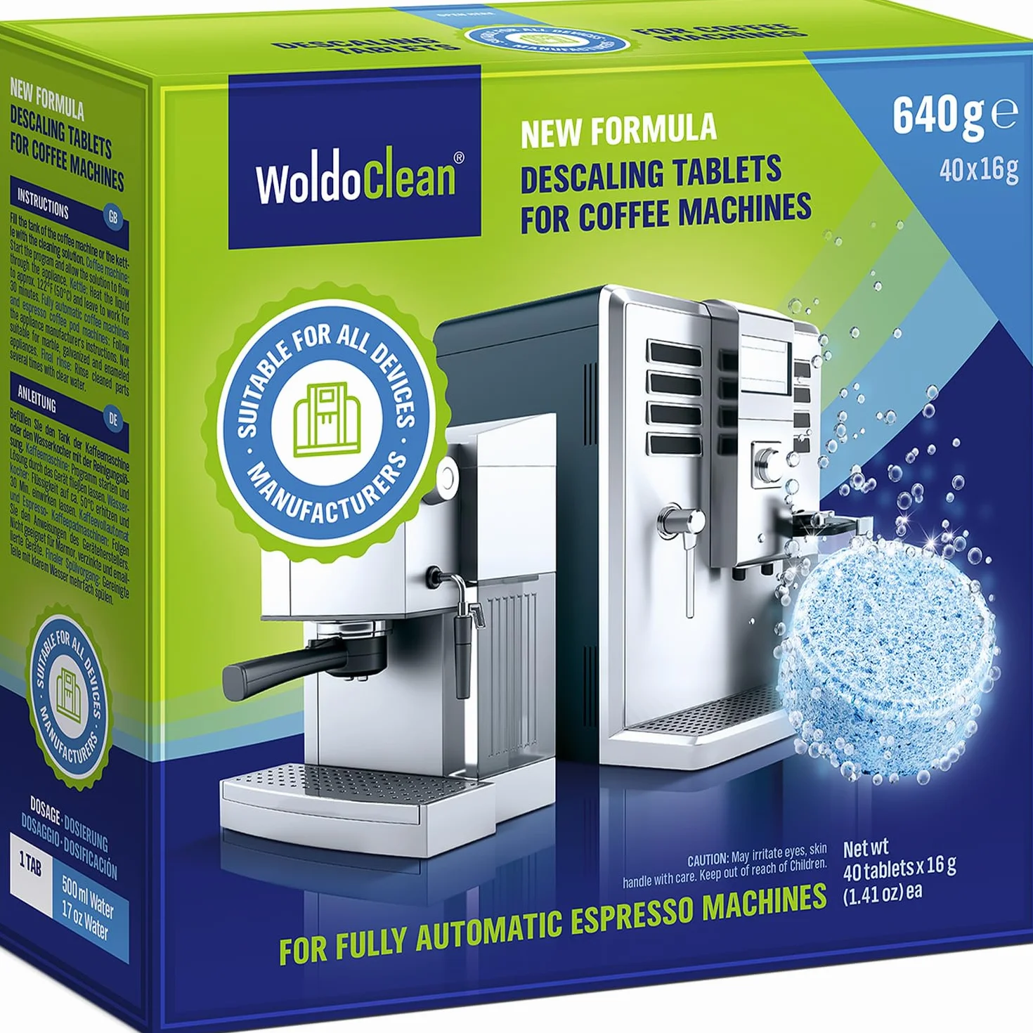 Pastillas descalcificadoras para cafeteras automáticas, 40 unidades
