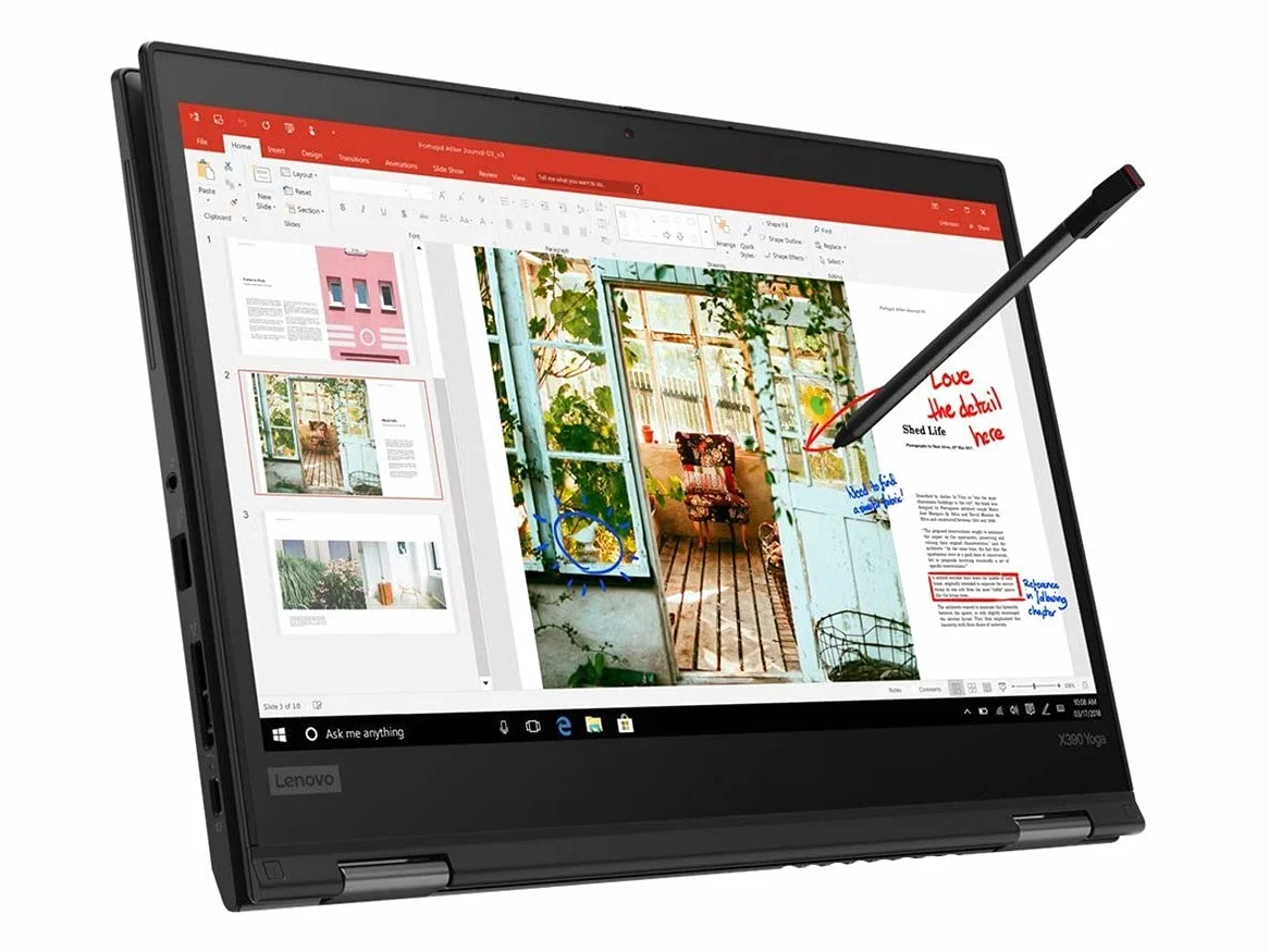Lenovo Thinkpad X390 Yoga Convertible Tablet 13,3 pulgadas Touch Display Intel Core i5 256 GB SSD Disco duro 8 GB Memoria Windows 11 Pro UMTS LTE Ordenador portátil (reacondicionado)