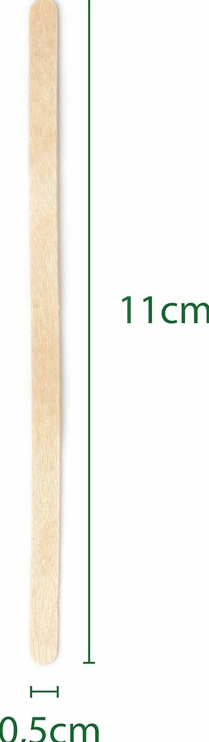 Paletinas de café de madera 11 cm biodegradables desechables 500 unidades