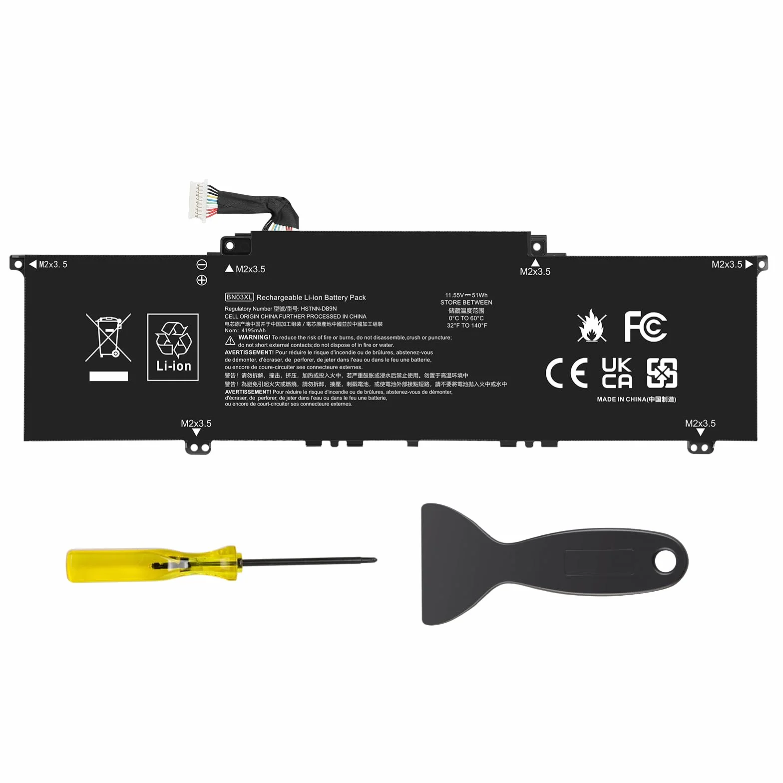 ASUNCELL 51WH 11.55V BN03XL Batería de Ordenador Portátil para HP Envy X360 13-AY 13-AY0000 15 2020 Series, Envy X360 13-BA 13-BA0000 13T-BA000, BN03XL L76965-271 HSTNN-DB9N HSTNN-OB10 L73965-271