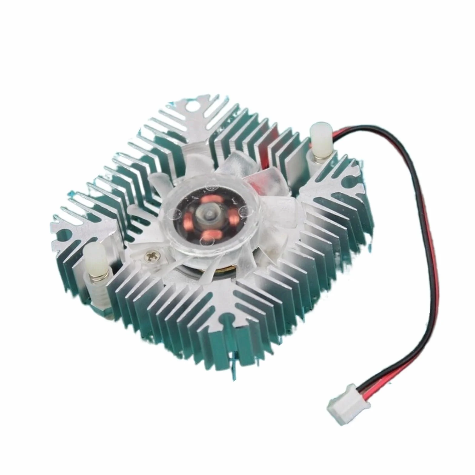 2 uds 55mm VGA Tarjeta gráfica Ventilador de refrigeración 5,5 cm Aluminio PC GPU VGA Tarjeta gráfica Enfriador disipador de Calor Ventilador a Agujero 55mm DC 12V 36mm Ventilador