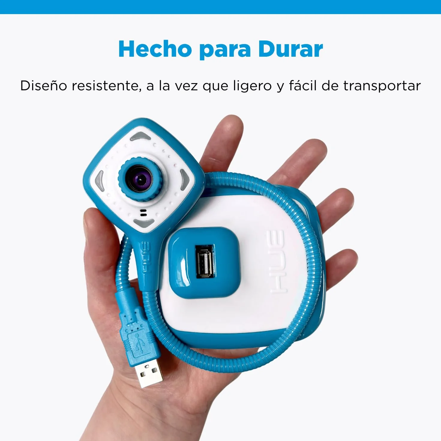 HUE HD Pro Cámara de Documentos USB Flexible Azul