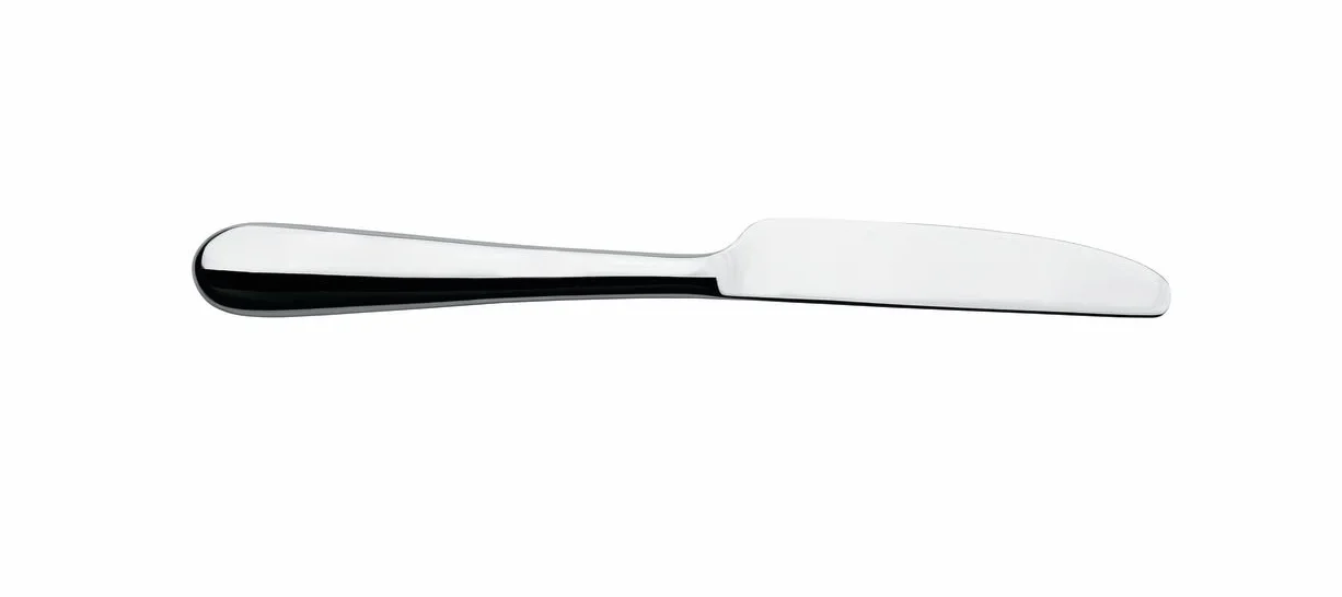 Alessi 5180/6M Nuovo Milano - Juego de cuchillos de postre (6 piezas), color plateado
