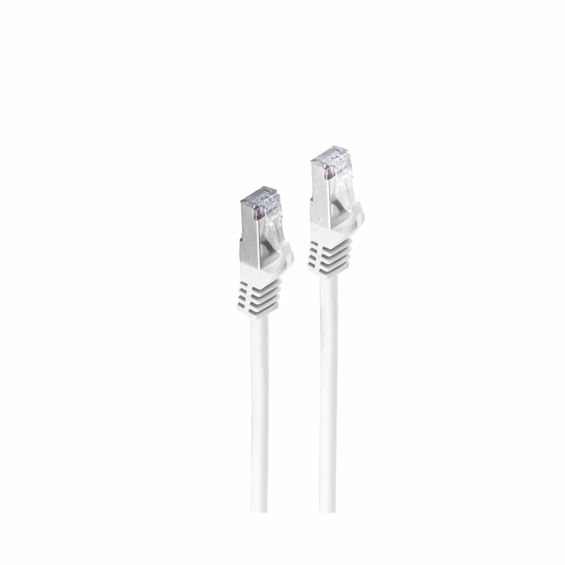 Shiverpeaks Cable de red Ethernet LAN, cable CAT 7 S/FTP PIMF, sin halógenos, RJ45, color blanco, 50 m