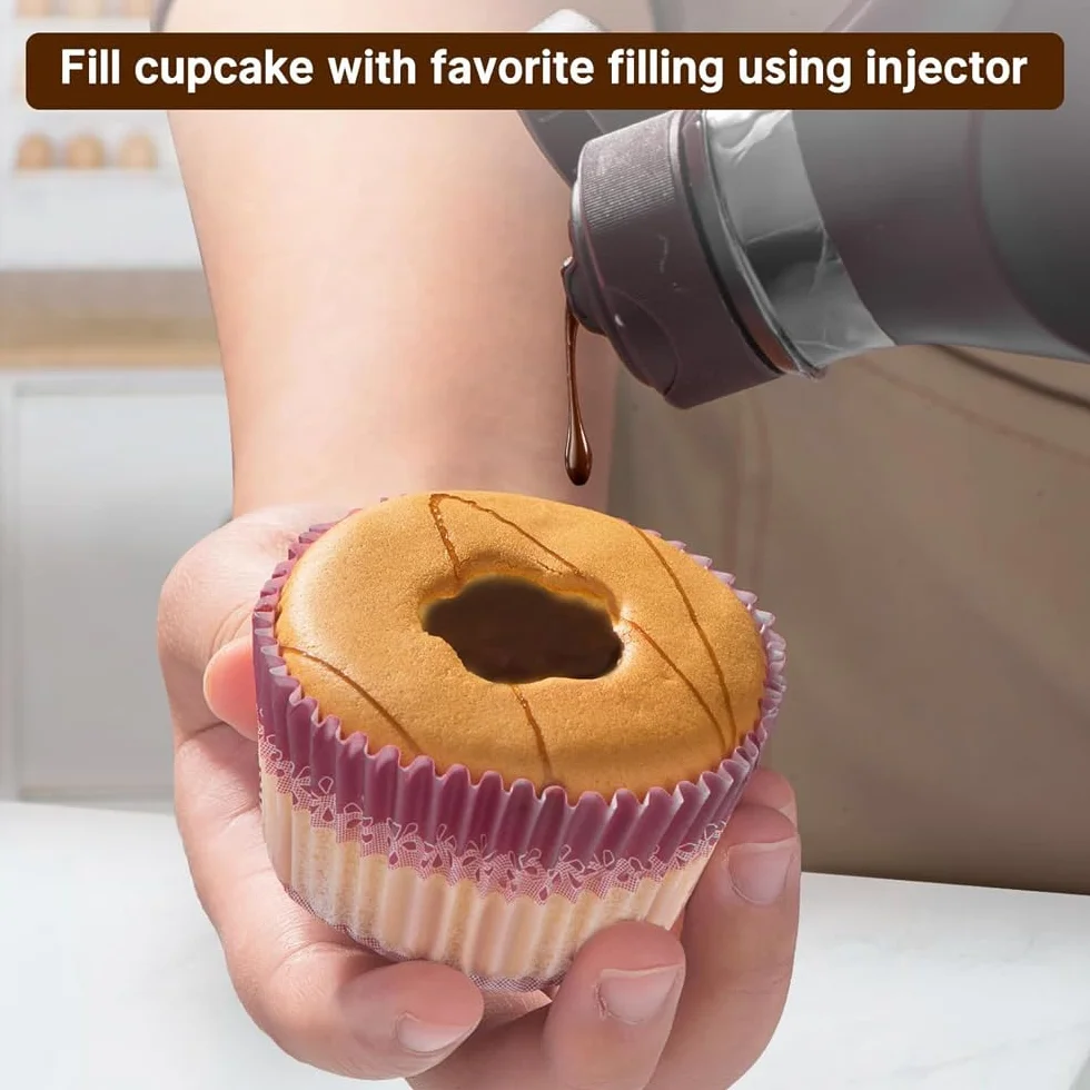 Fyearfly Herramienta para descorazonar cupcakes de acero inoxidable para llenado