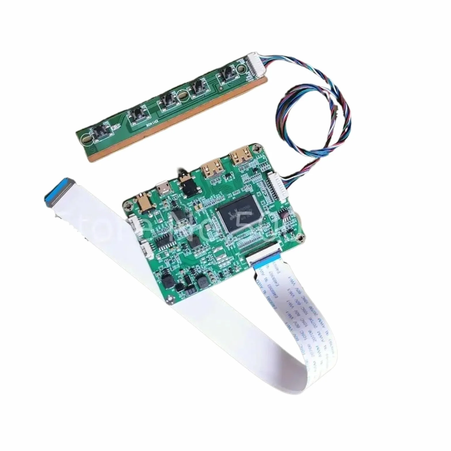 Compatible con NT156FHM-N31/N41/N51/N61/N62 1920 * 1080 EDP-30Pin 2mini Micro USB 5V Panel De Ordenador Portátil WLED Pantalla LCD Kit De Placa Controladora Accesorios(NT156FHM-N51)