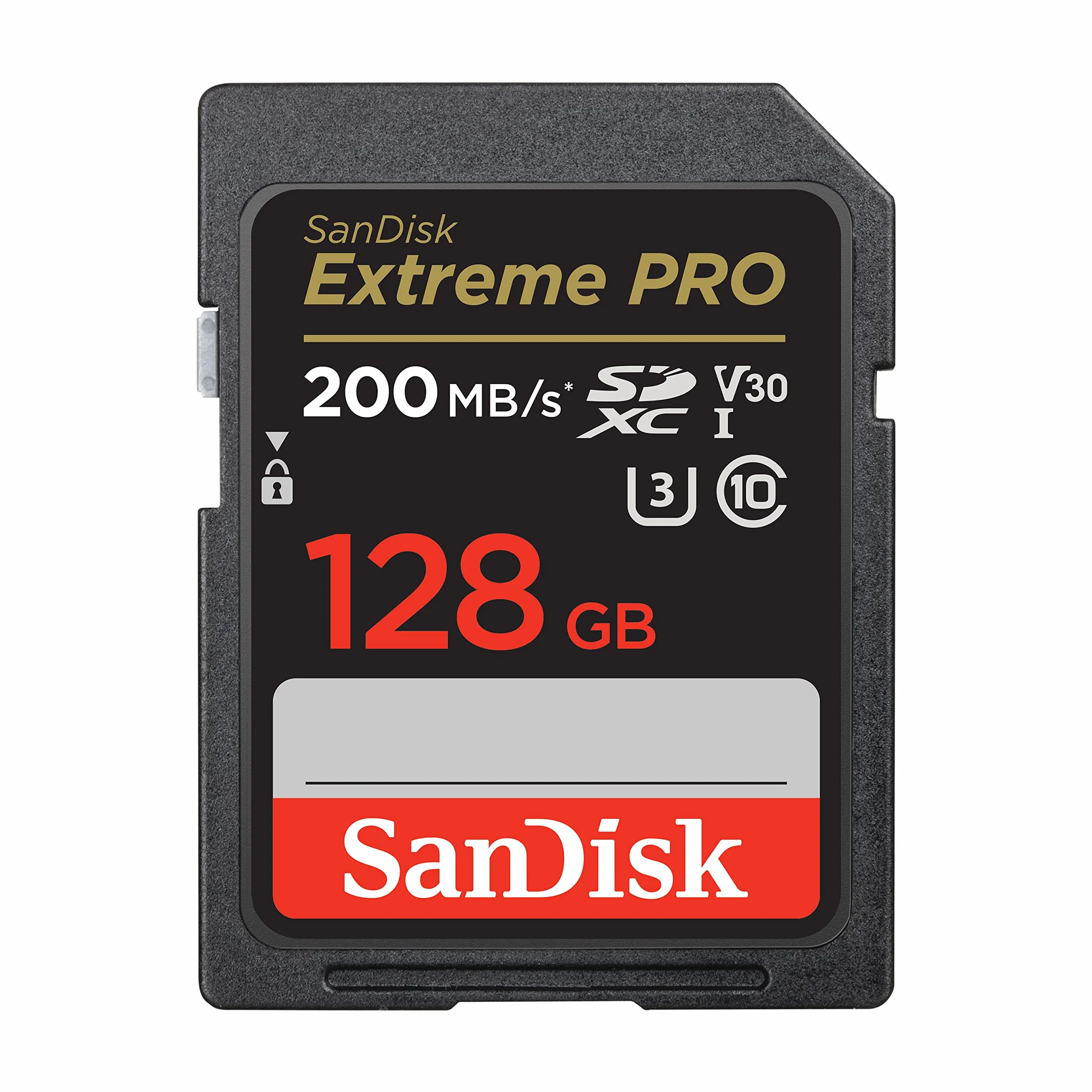 SanDisk Extreme PRO Tarjeta SD 128 GB SDXC, SD Card 4k UHD, UHS-I, V30, hasta 200 MB/s, SanDisk QuickFlow Technology, Software de recuperación de datos RescuePRO Deluxe, Class 10, U3