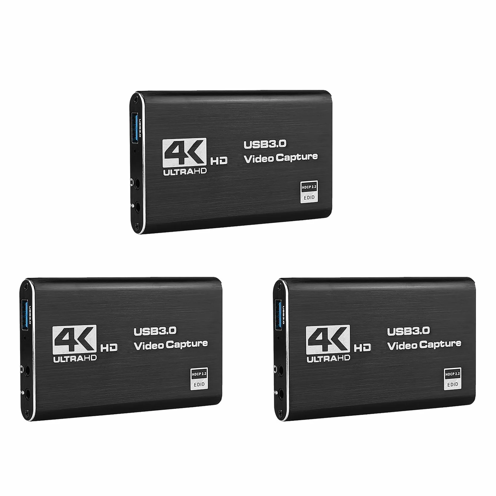 3X Tarjeta de Captura de Video 4K Screen Record USB3.0 1080P 60FPS Dispositivo de Captura de Juegos