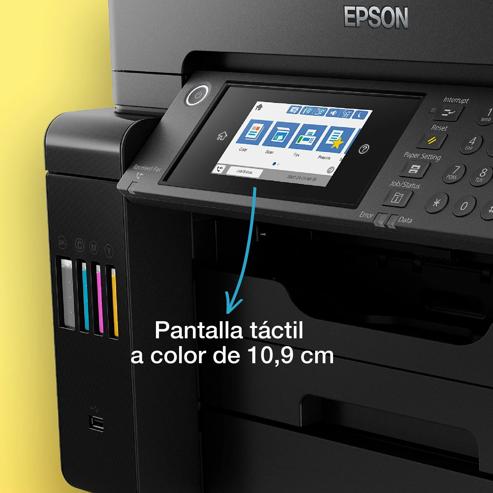 Epson Impresora multifunción EcoTank ET-16605 A3+ con depósito de Tinta, conexión Wi-Fi y fax