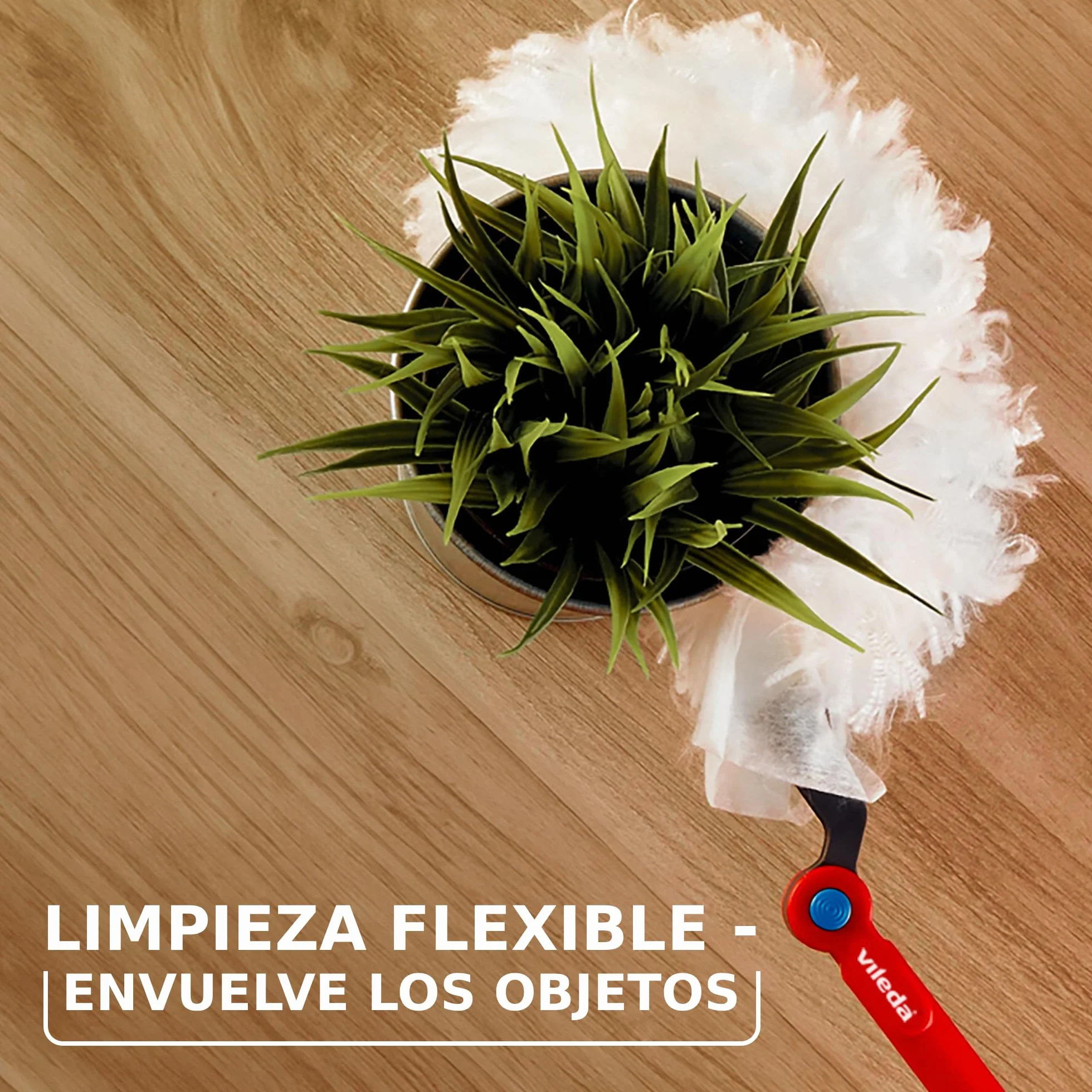 Vileda Flex & Catch Kit para Quitar Polvo 15 recambios Mango Extensible 93 cm