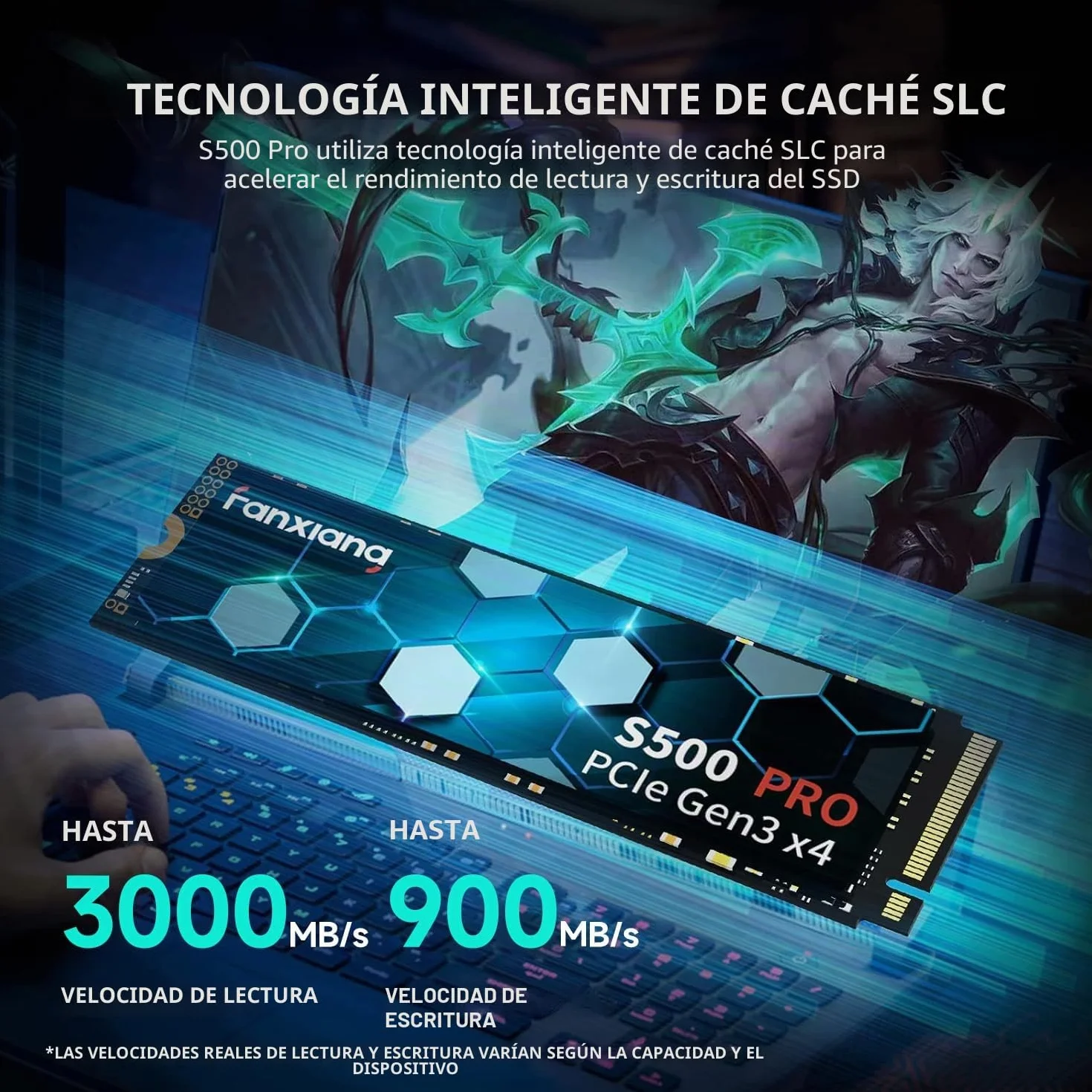 fanxiang SSD M.2- SSD 256GB NVMe PCIe Gen3x4 2280, hasta 3000 MB/s, M.2 256GB NVMe con Pasta térmica de grafeno,caché SLC 3D NAND TLC,Discos Duros Sólidos Internos