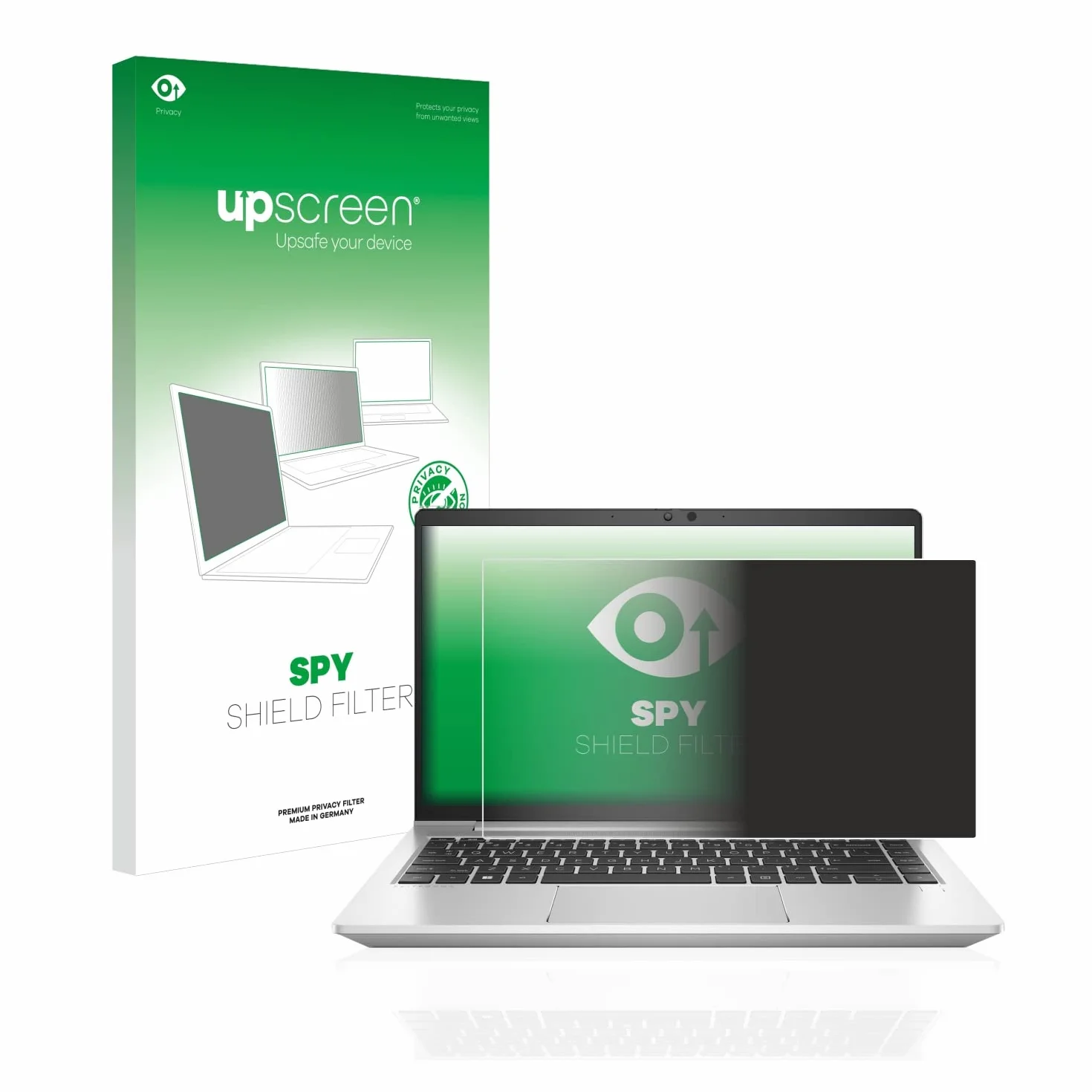upscreen Filtro de Privacidad para HP EliteBook 640 G9 | , Anti-Spy Protección Pantalla Made in Germany, Filtro de Luz Azul Anti-Espia Privacy Filter