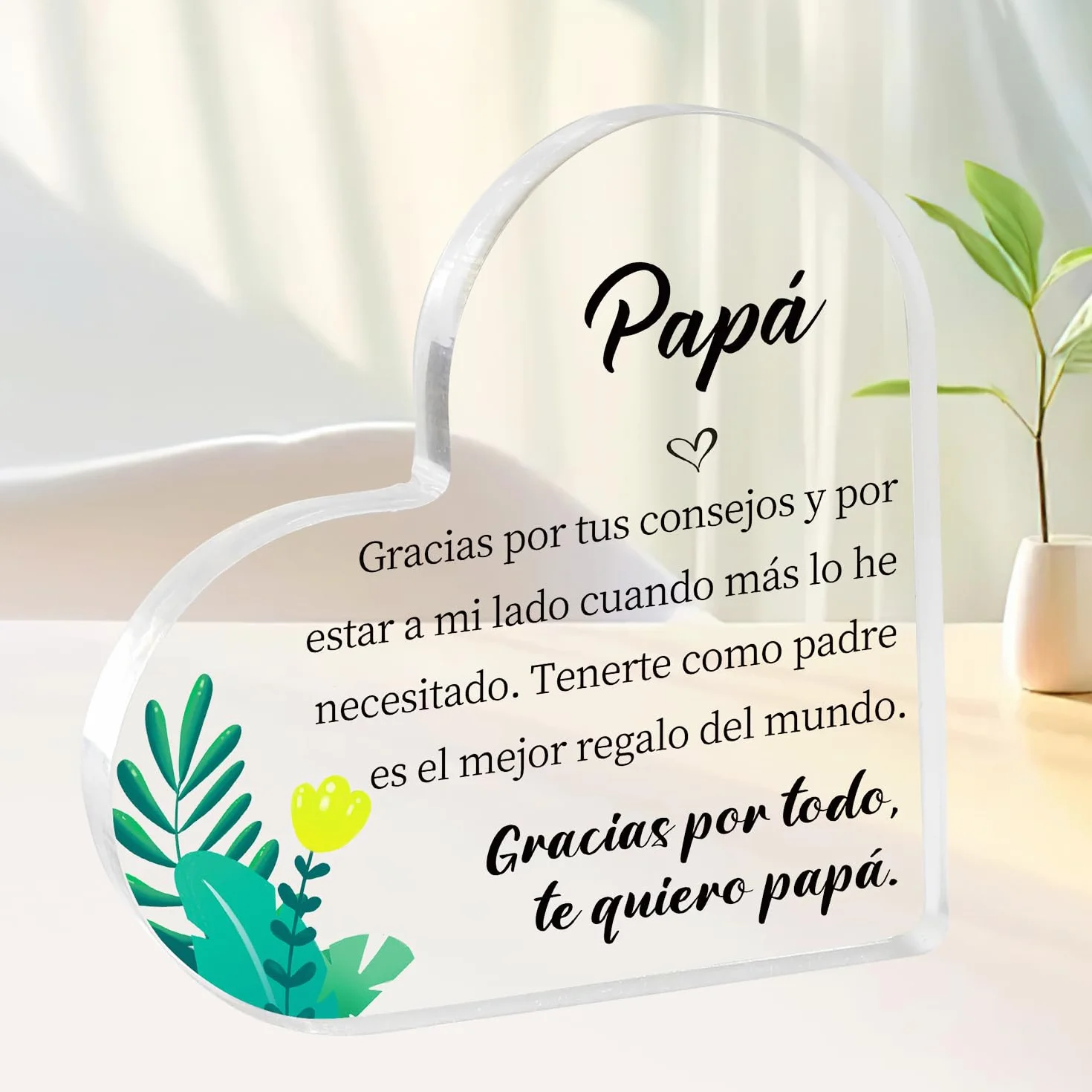 Regalo Original Acrílico Decor Papa para el Día del Padre