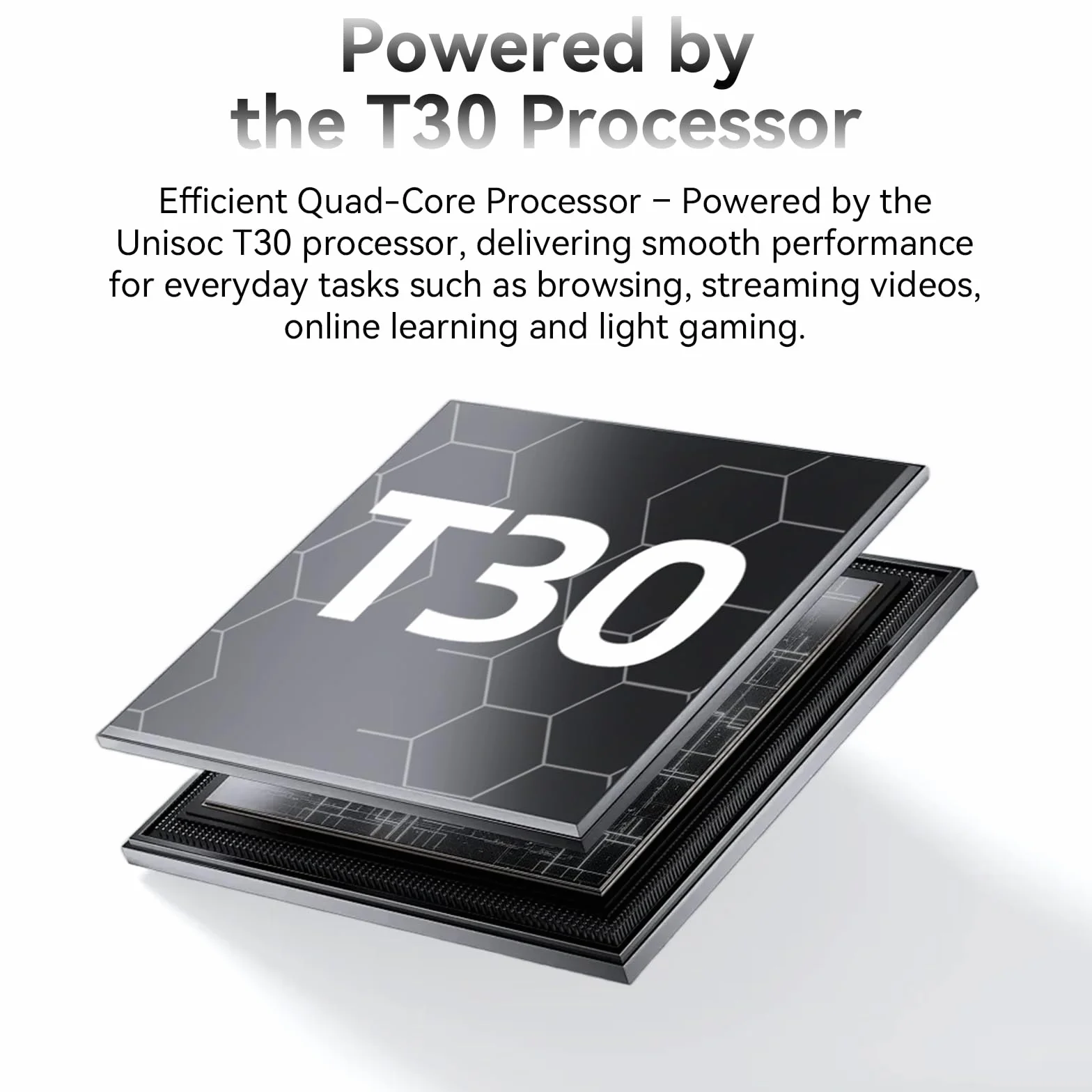Tablet 10 Pulgadas Android 15 Negro, 6GB RAM (hasta 18GB con expansión) 128GB, Octa-Core T30, Pantalla IPS 1280x800, Batería 6000mAh, WiFi Dual, GPS, Desbloqueo Facial, Bluetooth, USB-C, TF hasta 1TB