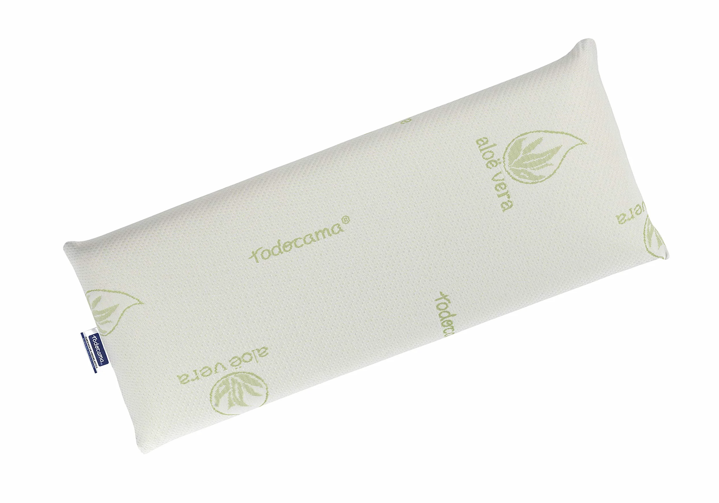 Almohada viscoelástica núcleo Compacto Doble Funda Cremallera Tejido Aloe Vera Plus Termorregulable 90 cm
